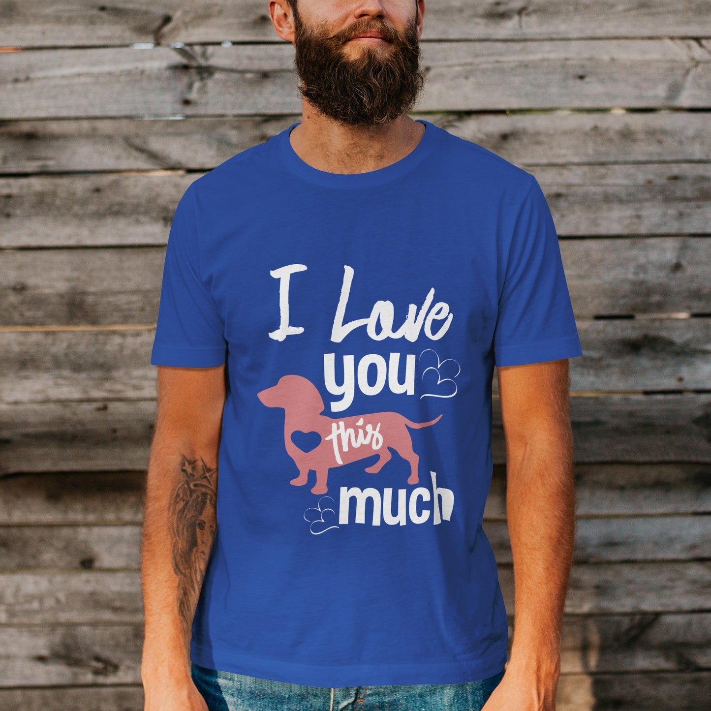 Unisex Short Sleeve Crew Neck Cotton Jersey T-Shirt DOG 02 - Tara-Outfits.com