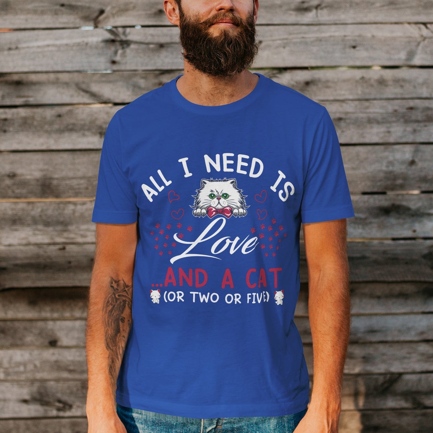 Unisex Short Sleeve Crew Neck Cotton Jersey T-Shirt CAT 25 - Tara-Outfits.com