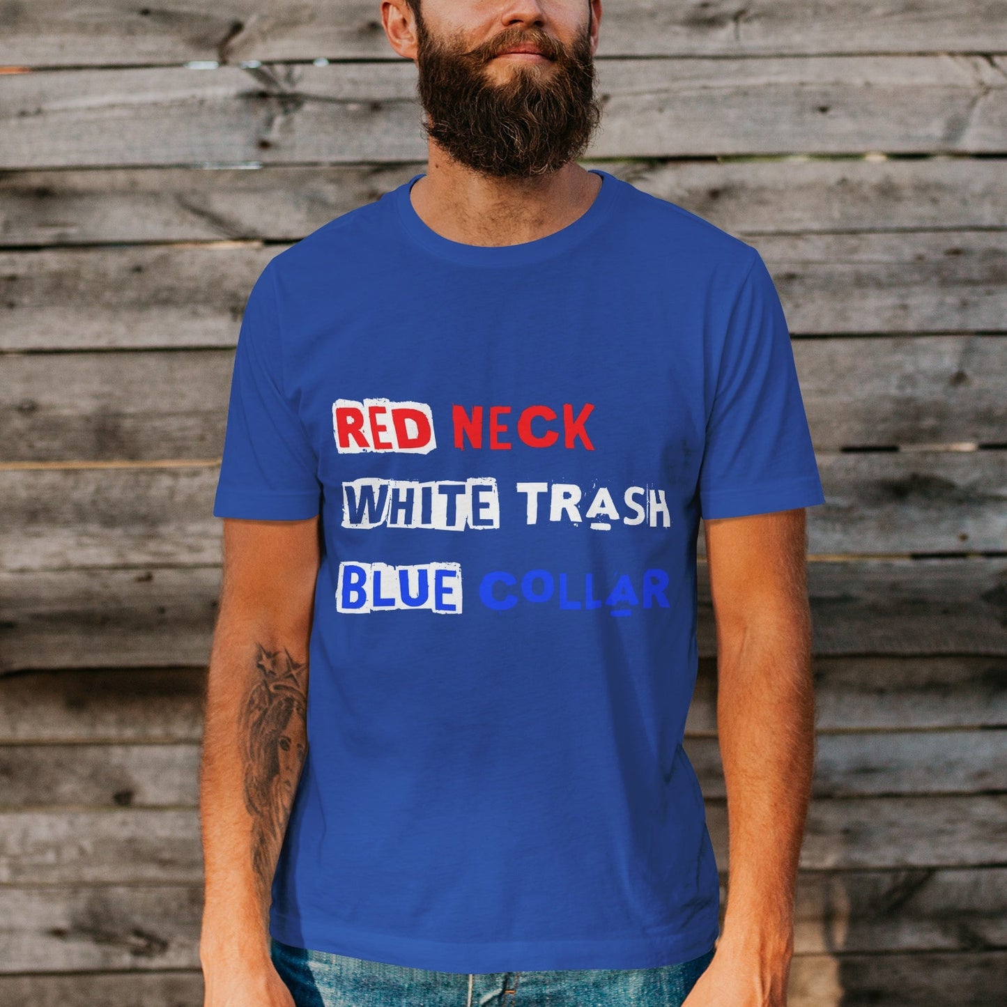 Unisex Short Sleeve Crew Neck Cotton Jersey T-Shirt USA 06