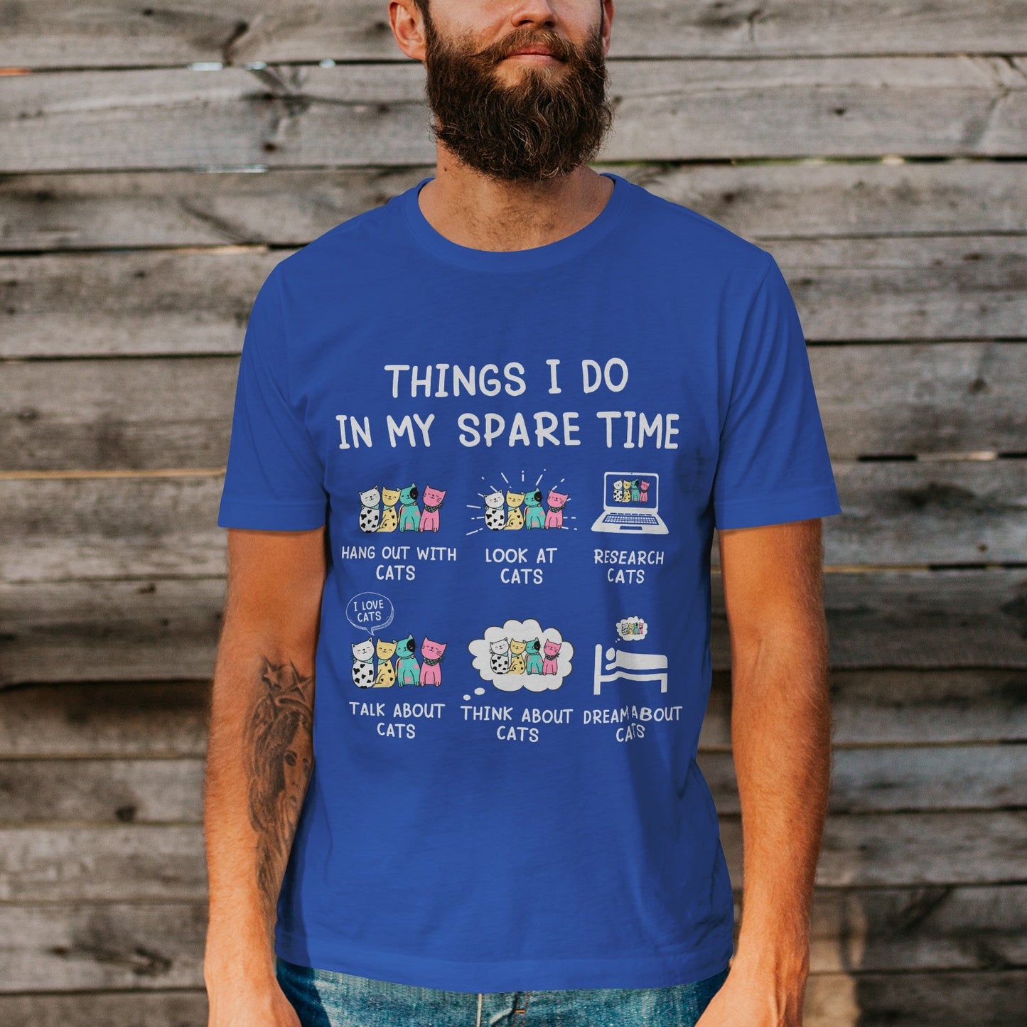 Unisex Short Sleeve Crew Neck Cotton Jersey T-Shirt CAT 20 - Tara-Outfits.com