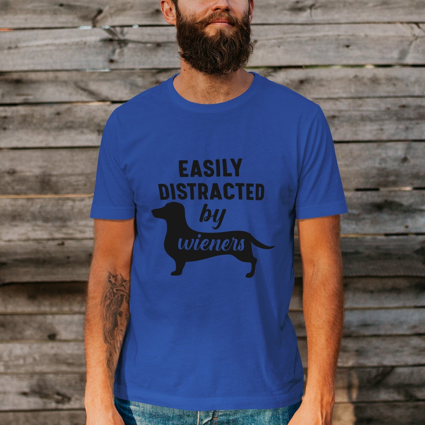 Unisex Short Sleeve Crew Neck Cotton Jersey T-Shirt DOG 43