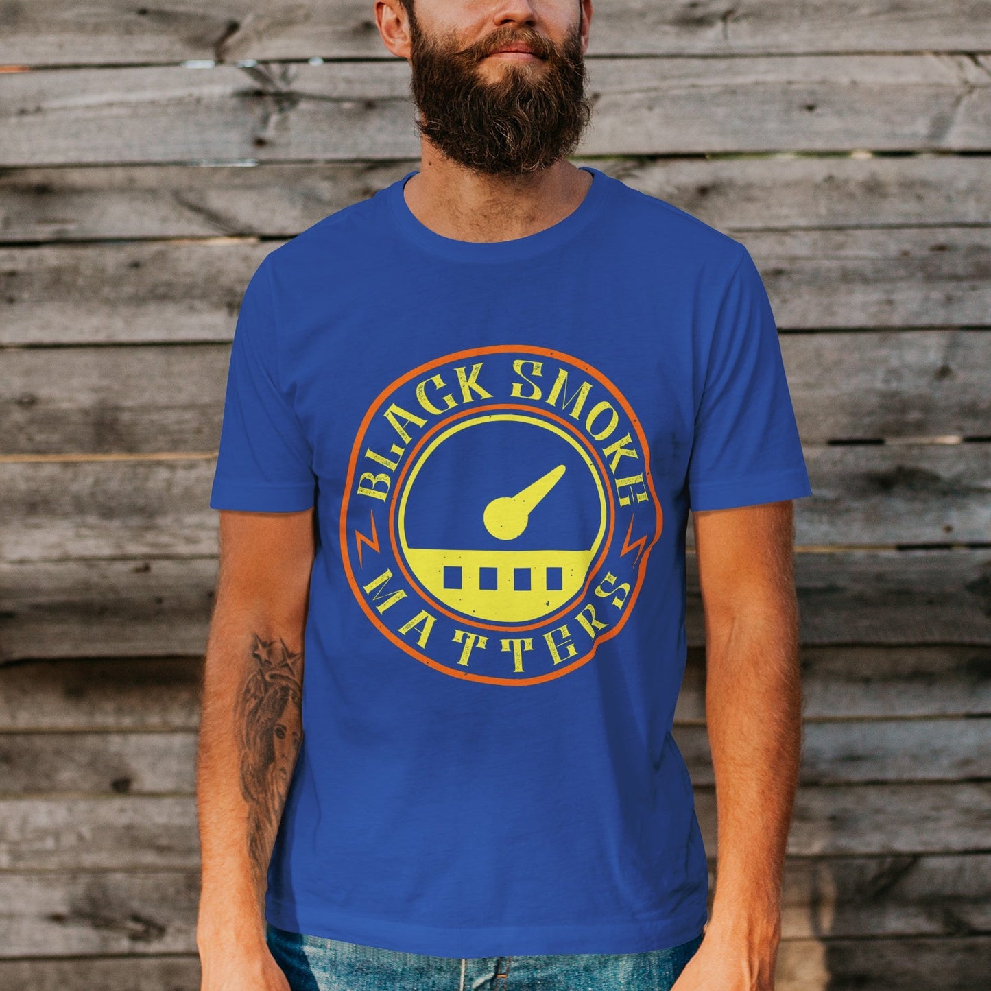 Unisex Short Sleeve Crew Neck Cotton Jersey T-Shirt TRUCK 04