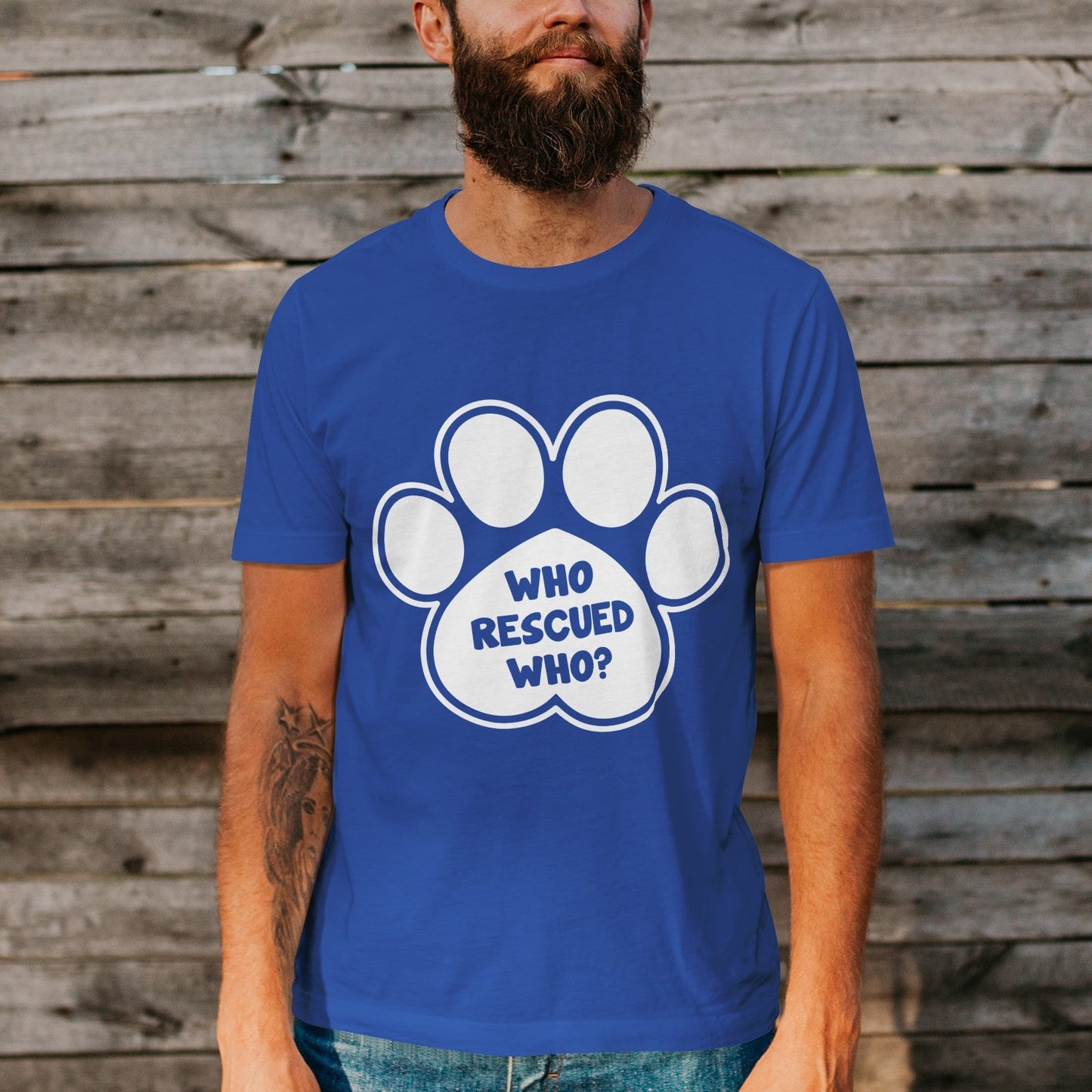 Unisex Short Sleeve Crew Neck Cotton Jersey T-Shirt DOG 46