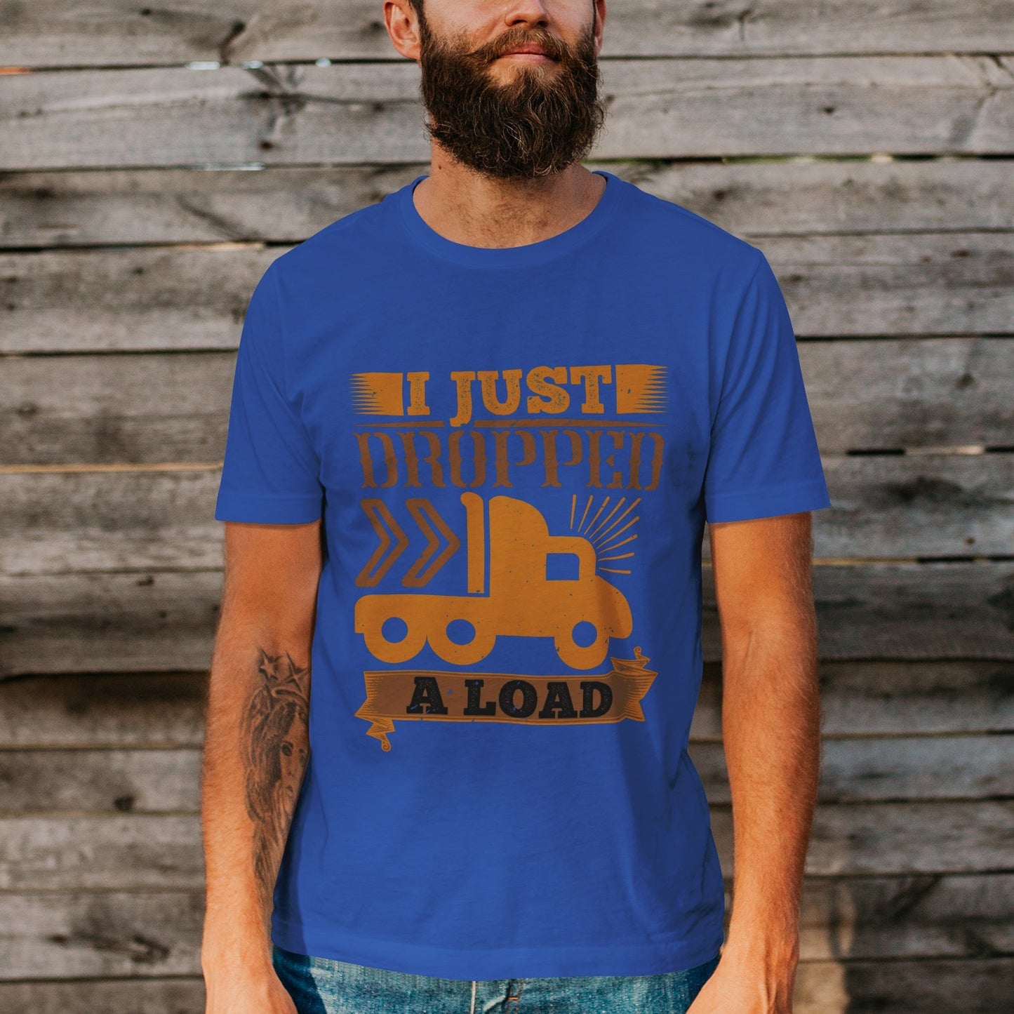 Unisex Short Sleeve Crew Neck Cotton Jersey T-Shirt TRUCK 13