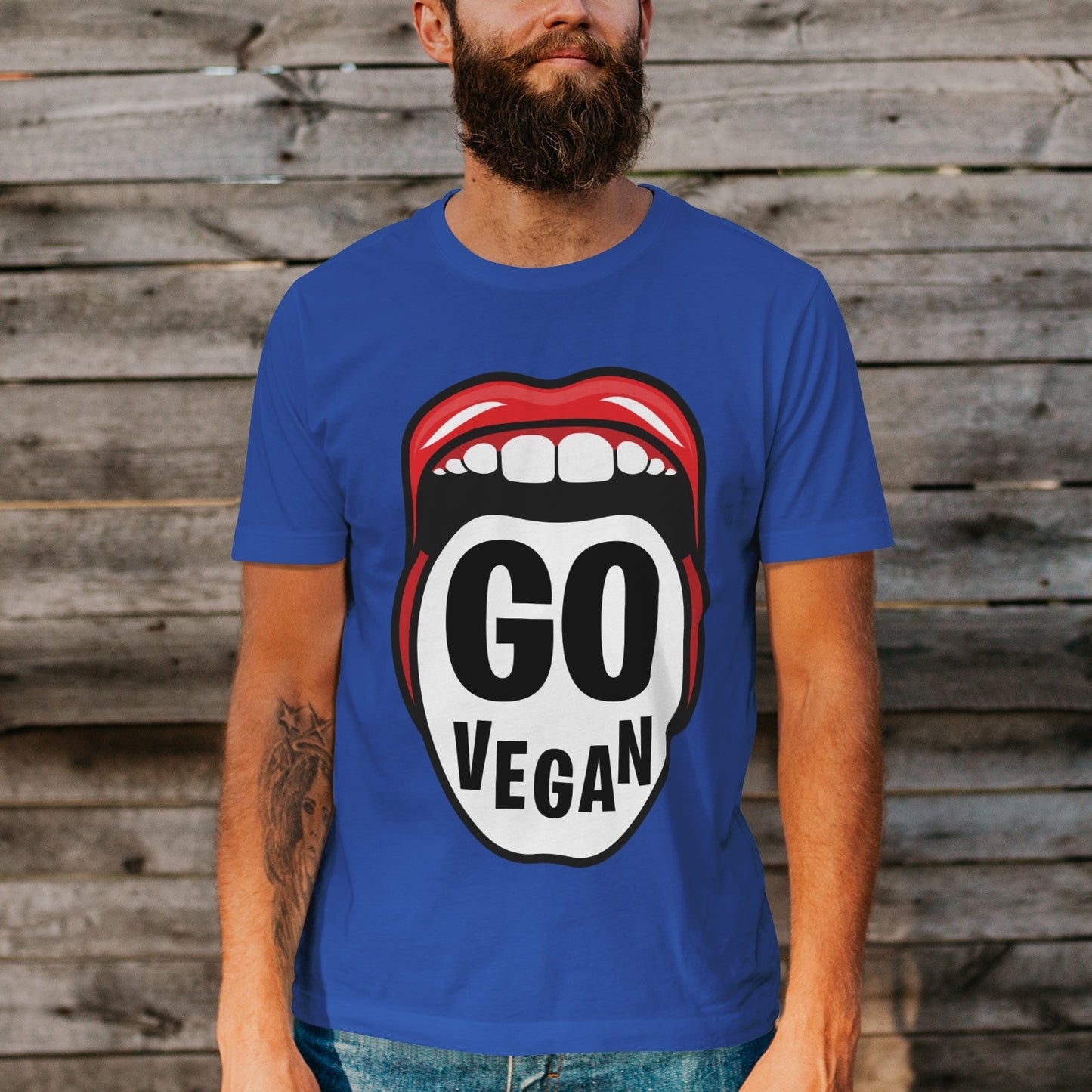 Unisex Short Sleeve Crew Neck Cotton Jersey T-Shirt VEGAN 21