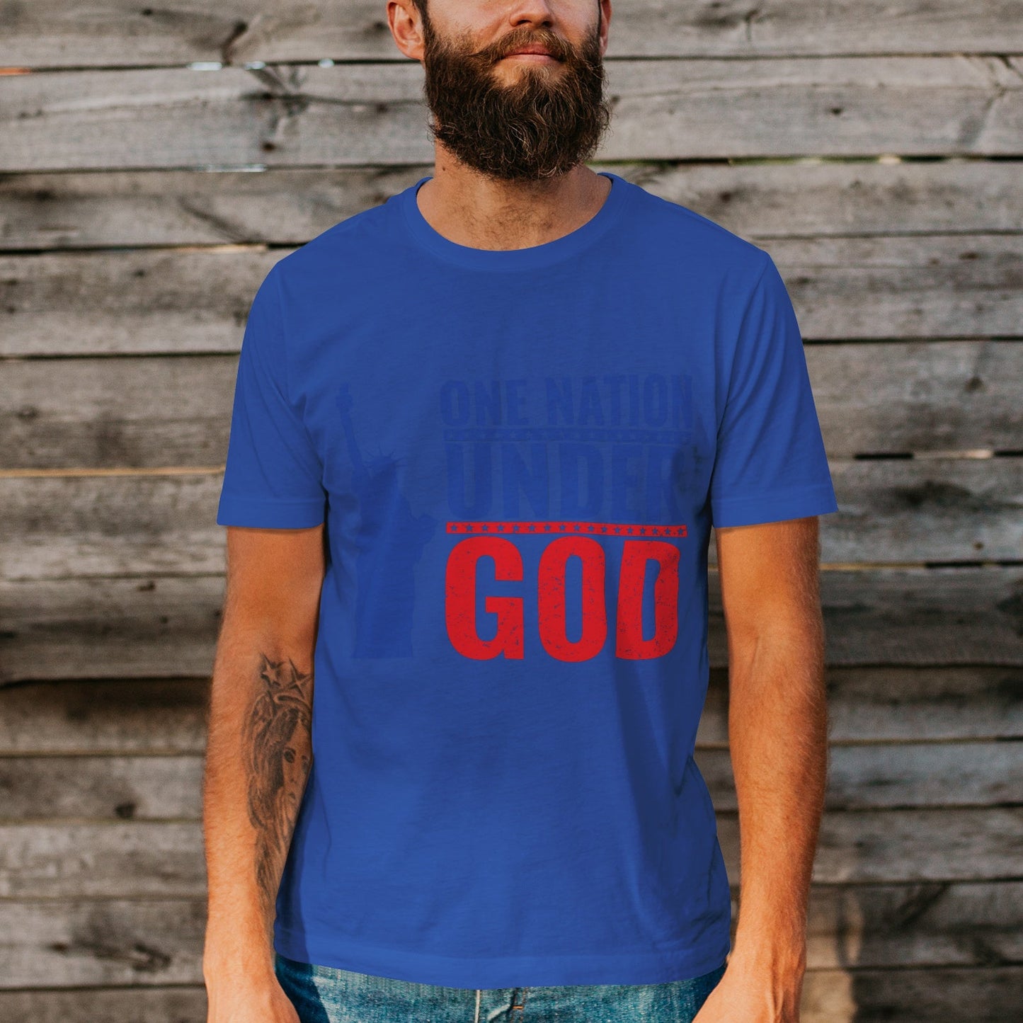 Unisex Short Sleeve Crew Neck Cotton Jersey T-Shirt USA 05