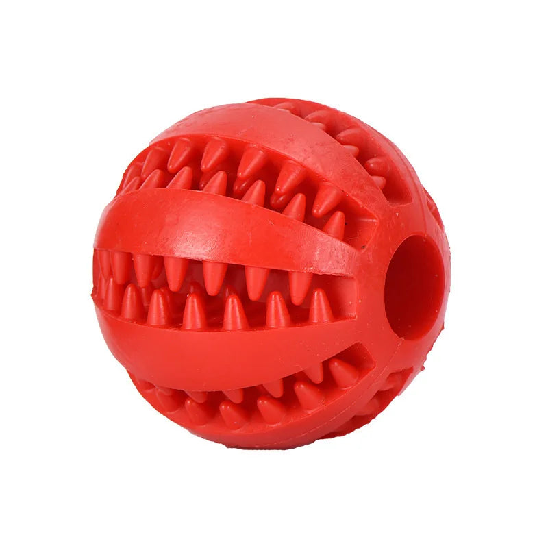 Pet Toy Interactive Rubber and Tooth Cleaning Ball