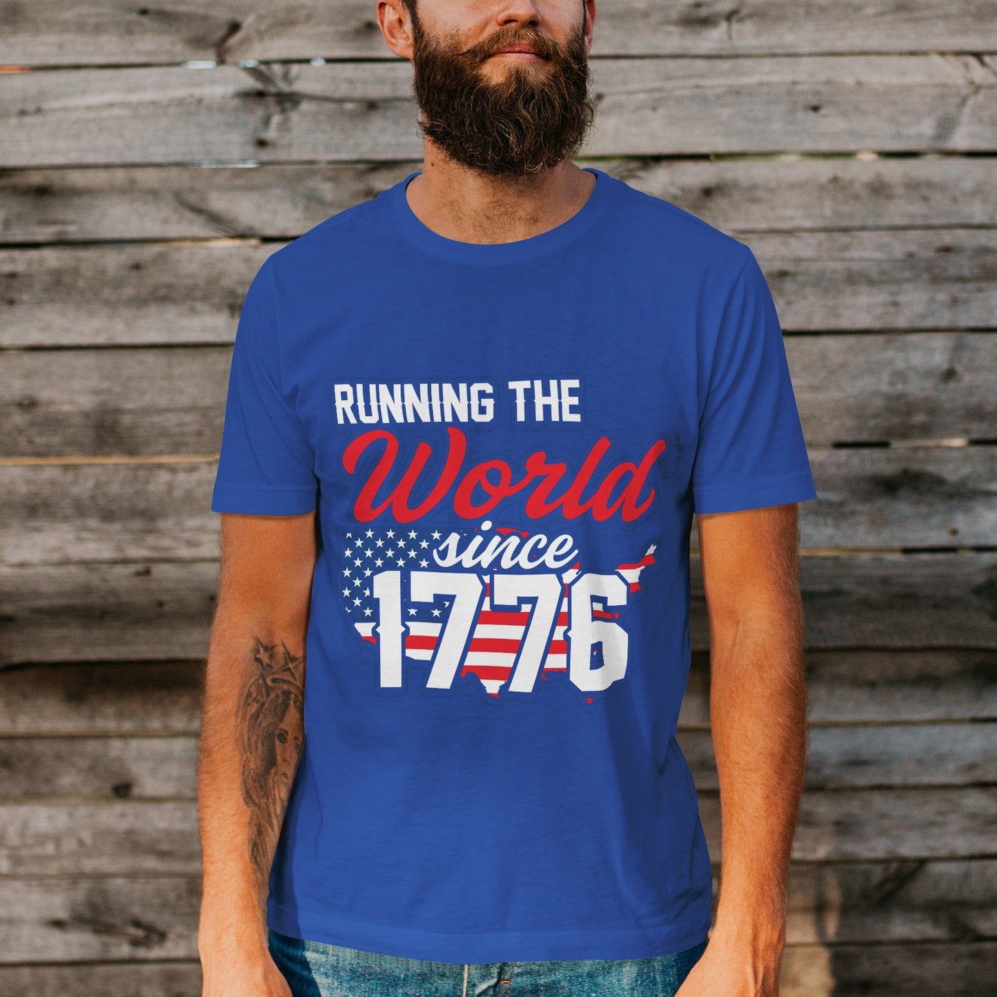 Unisex Short Sleeve Crew Neck Cotton Jersey T-Shirt USA 12