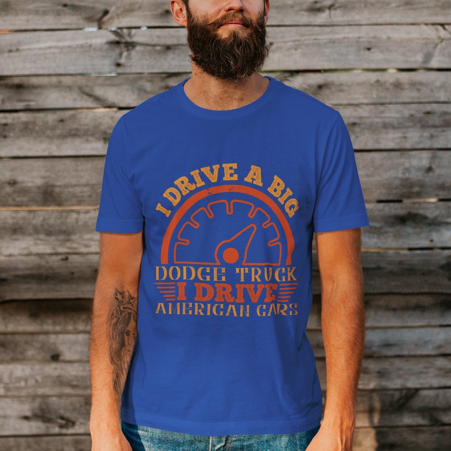 Unisex Short Sleeve Crew Neck Cotton Jersey T-Shirt TRUCK 12