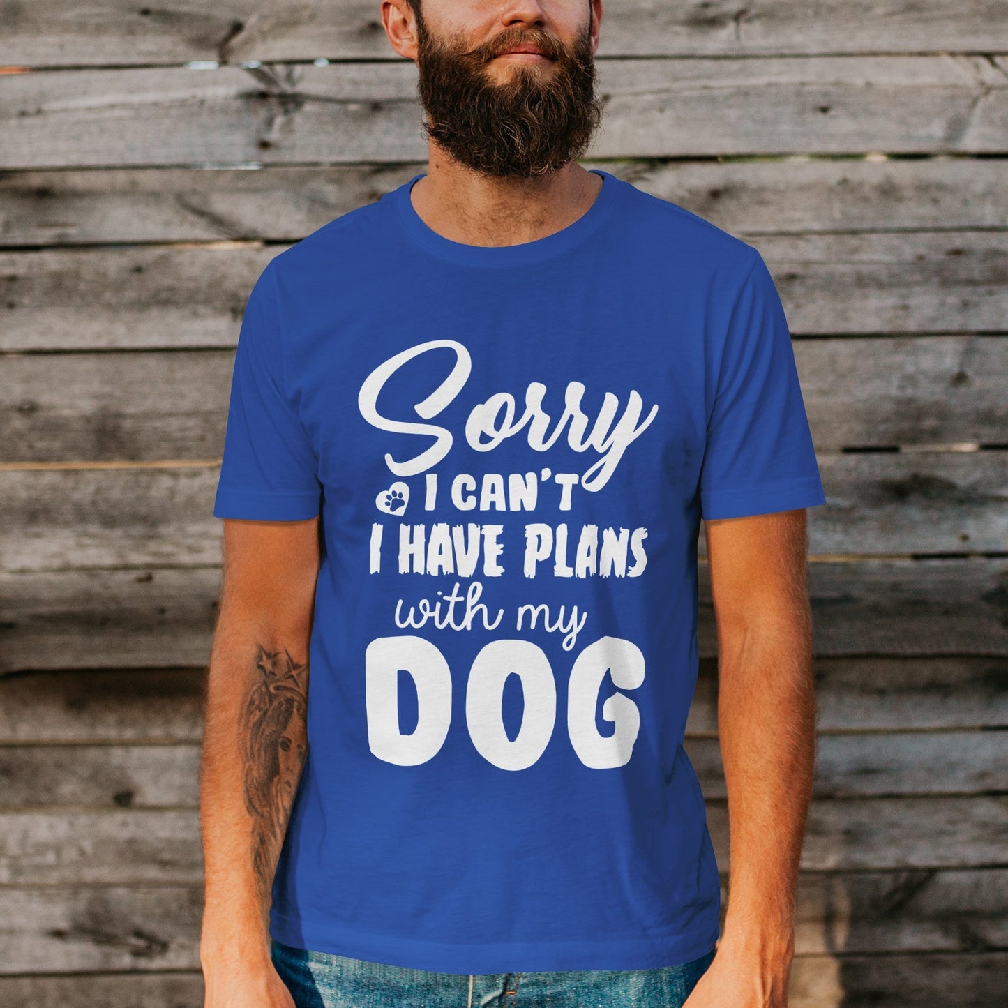 Unisex Short Sleeve Crew Neck Cotton Jersey T-Shirt DOG 13 - Tara-Outfits.com