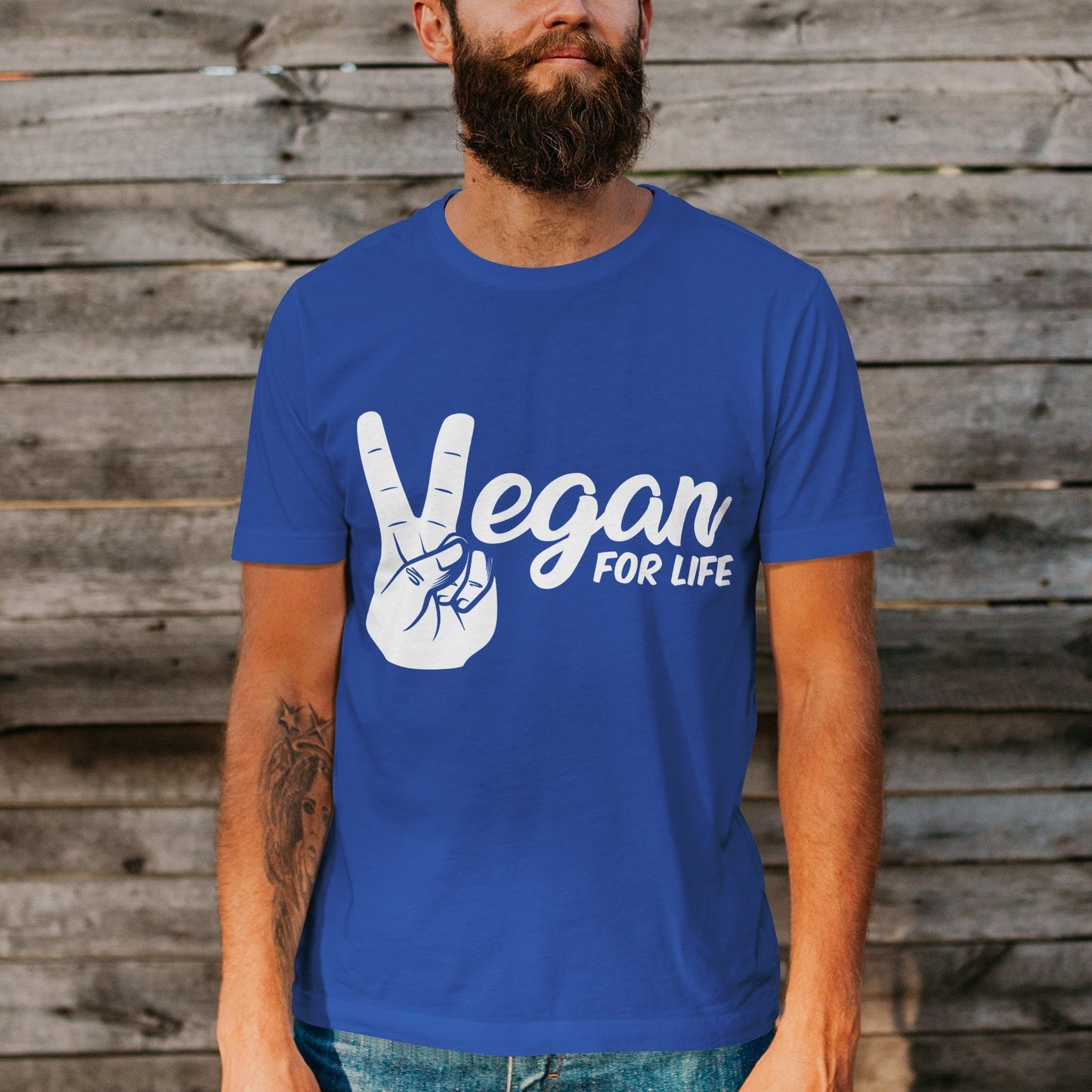 Unisex Short Sleeve Crew Neck Cotton Jersey T-Shirt VEGAN 20