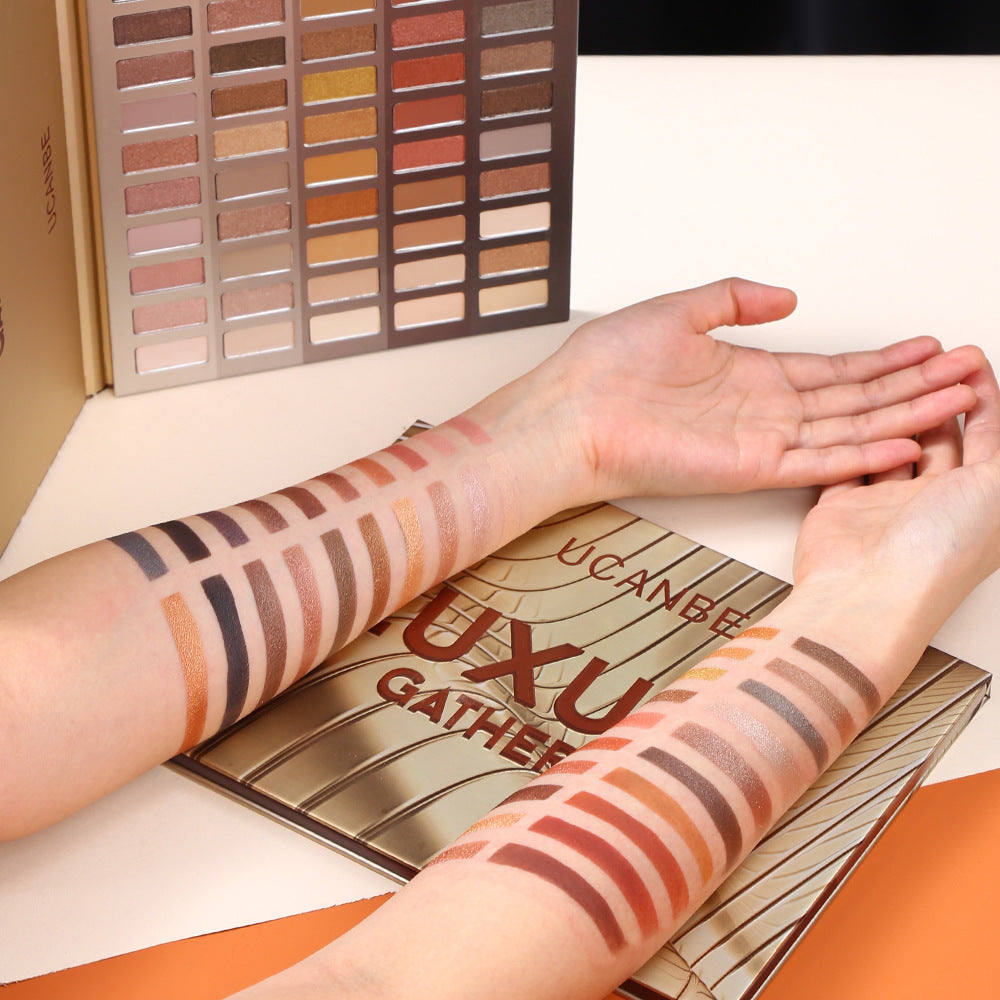 UCANBE 60 Colors of Luxury Eyeshadow Palette, Everyday Glitter Matte Earth Colors