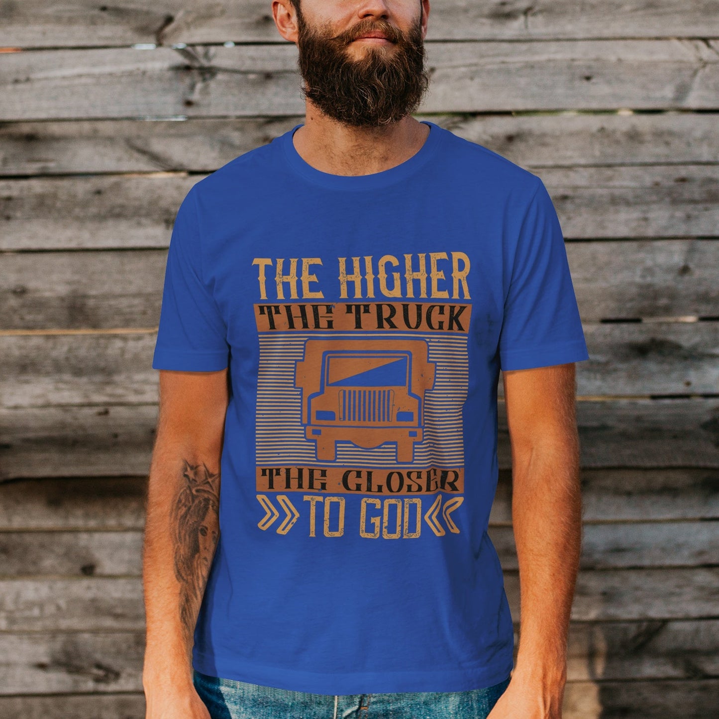 Unisex Short Sleeve Crew Neck Cotton Jersey T-Shirt TRUCK 39