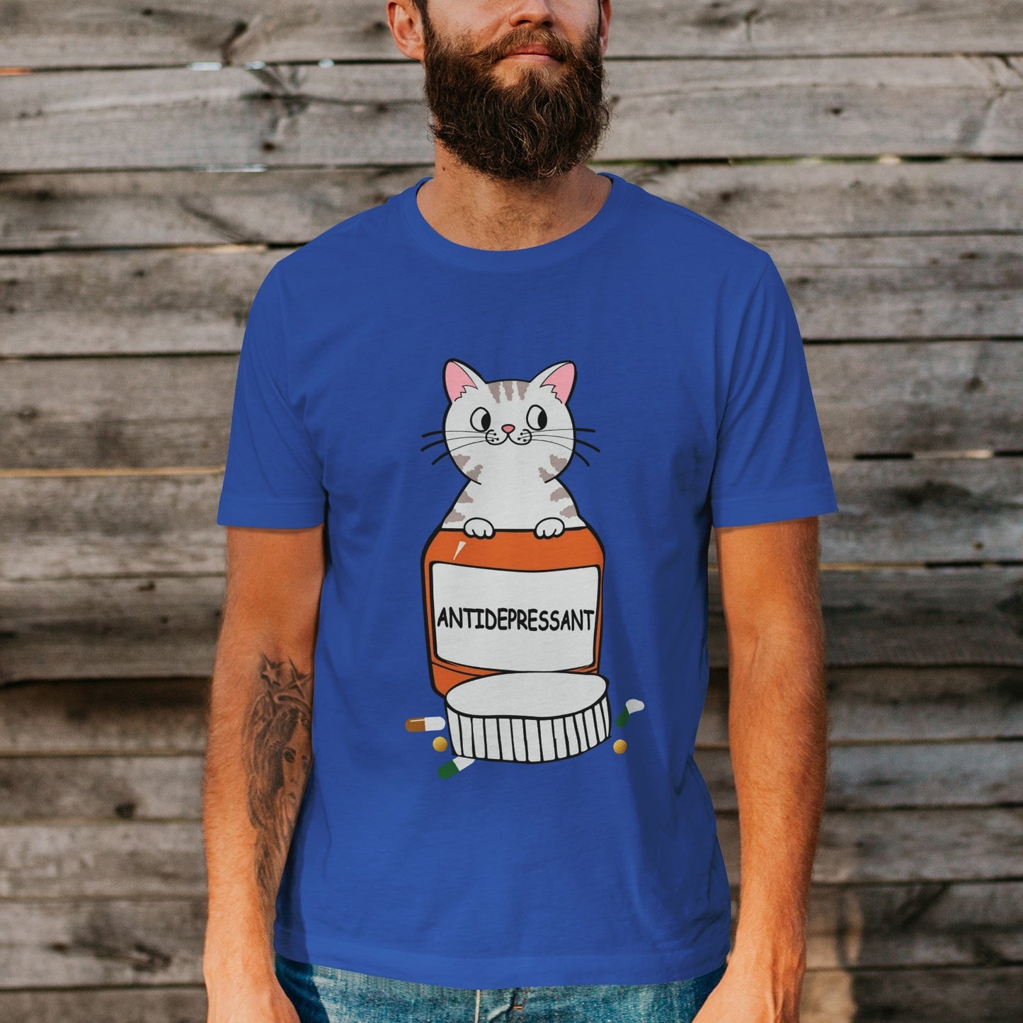 Unisex Short Sleeve Crew Neck Cotton Jersey T-Shirt CAT 27 - Tara-Outfits.com