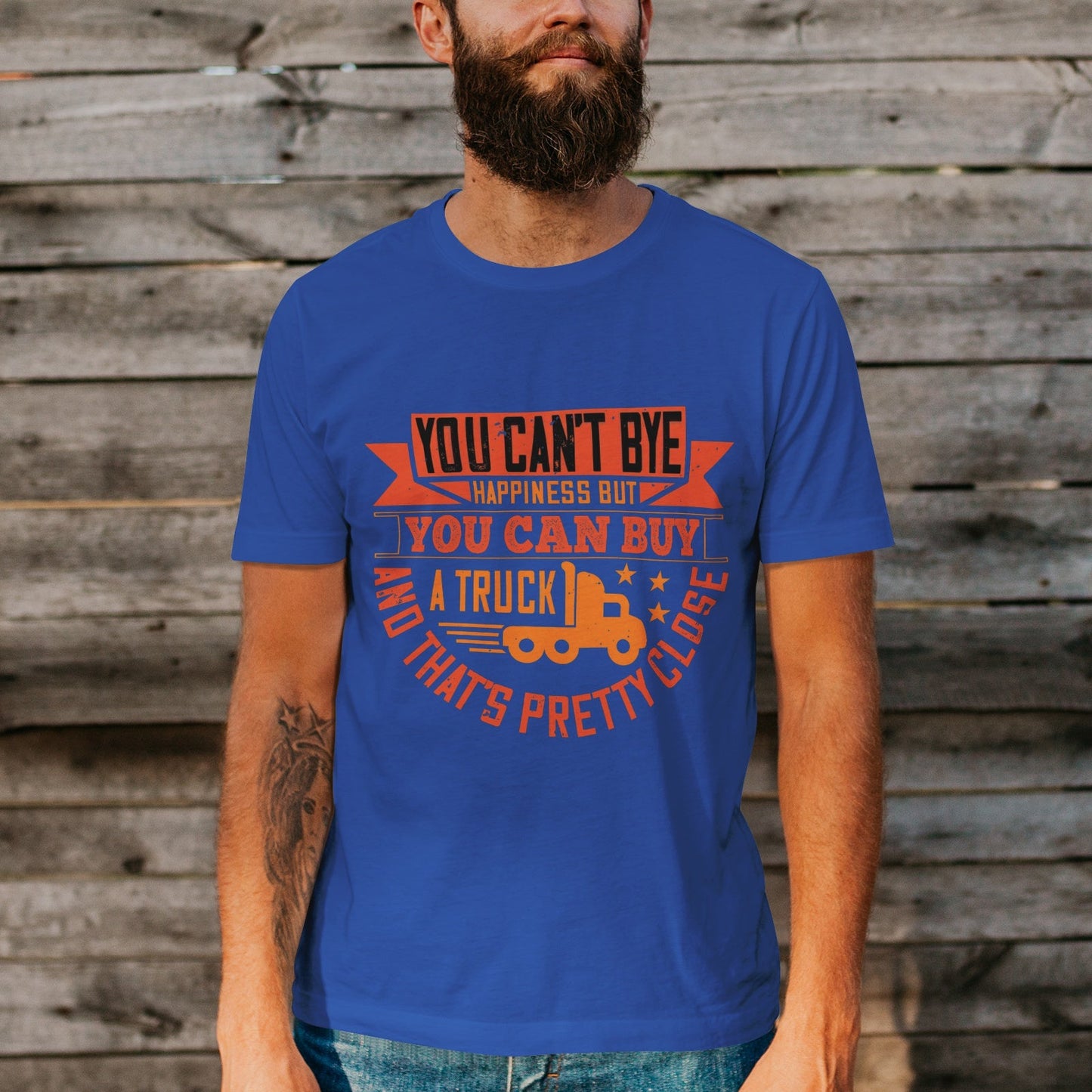 Unisex Short Sleeve Crew Neck Cotton Jersey T-Shirt TRUCK 50