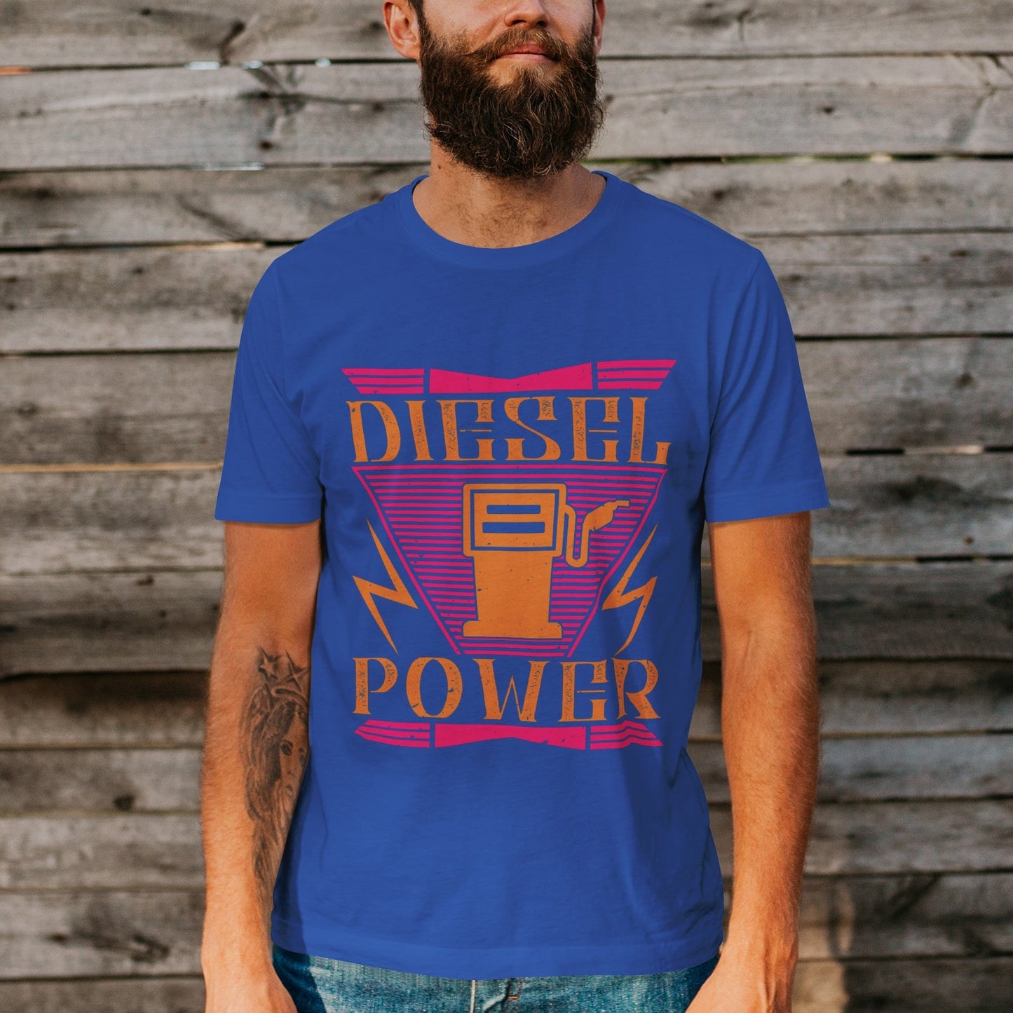 Unisex Short Sleeve Crew Neck Cotton Jersey T-Shirt TRUCK 07