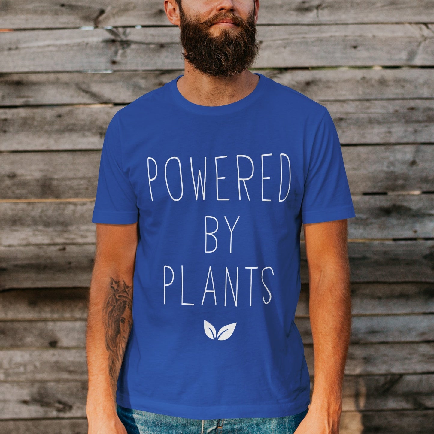 Unisex Short Sleeve Crew Neck Cotton Jersey T-Shirt VEGAN 11