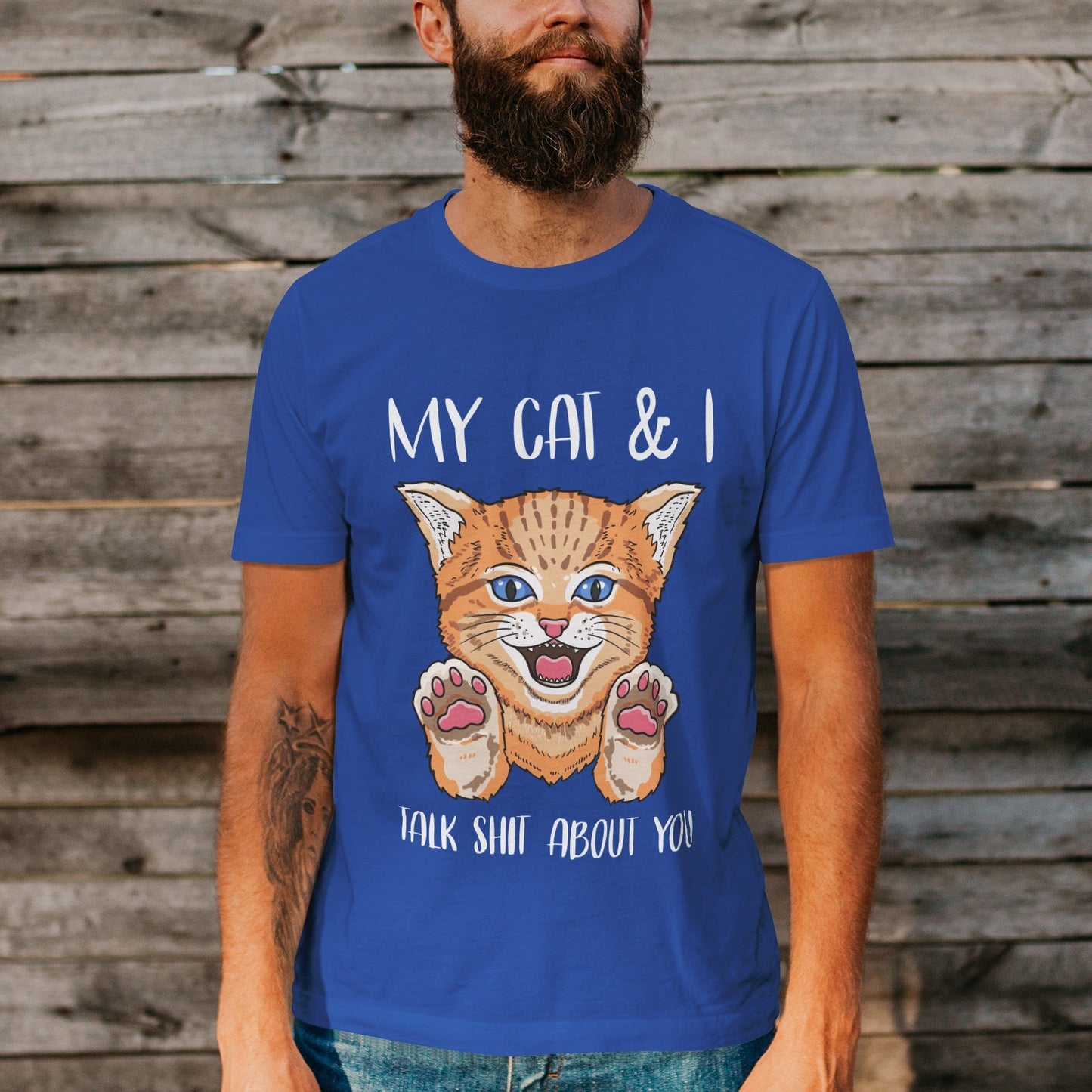 Unisex Short Sleeve Crew Neck Cotton Jersey T-Shirt CAT 35 - Tara-Outfits.com