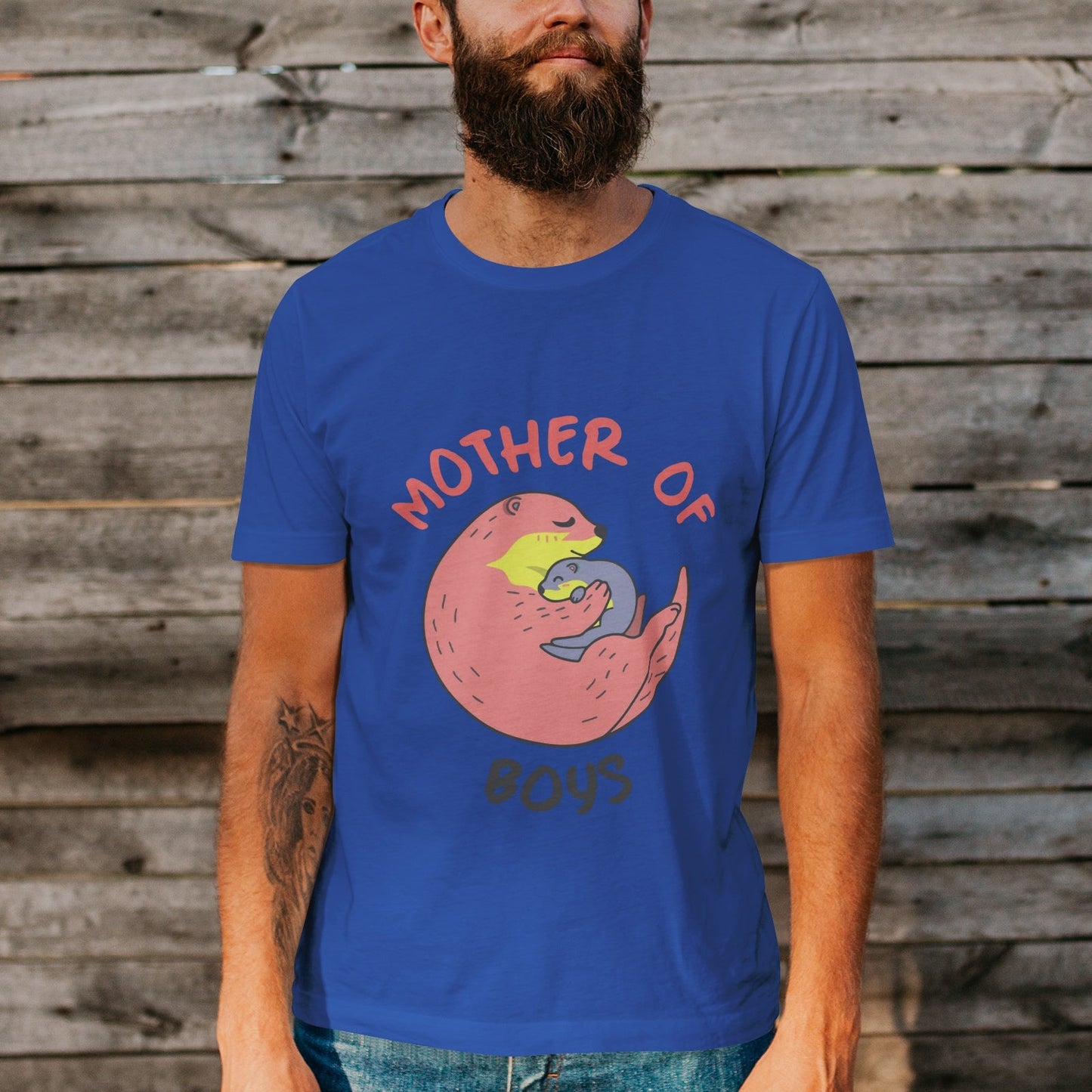 Unisex Short Sleeve Crew Neck Cotton Jersey T-Shirt MOM 03