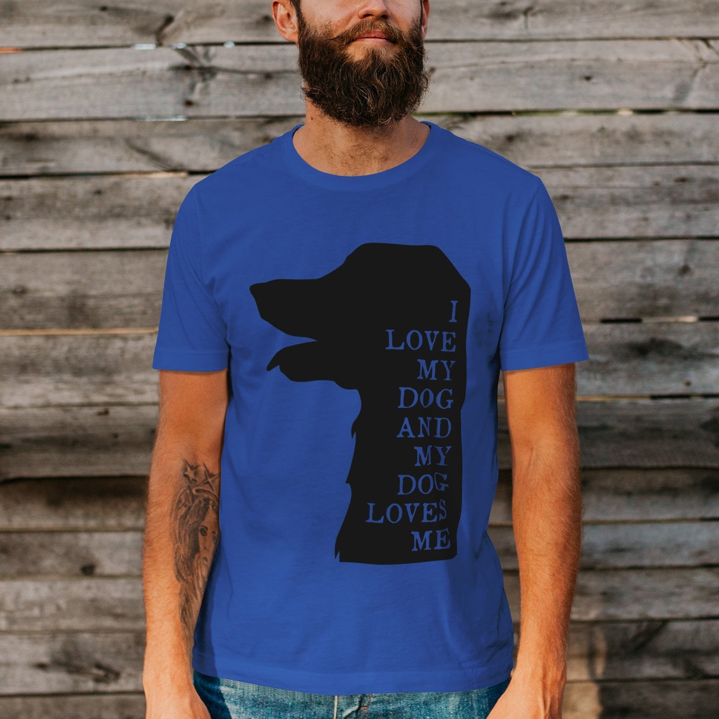 Unisex Short Sleeve Crew Neck Cotton Jersey T-Shirt DOG 41