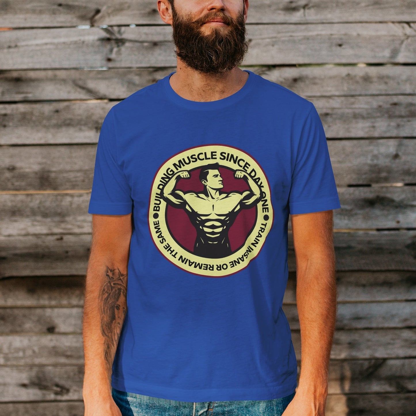 Unisex Short Sleeve Crew Neck Cotton Jersey T-Shirt Gym No. 33 - Tara-Outfits.com