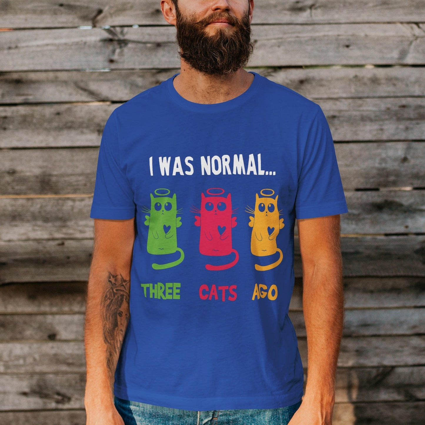 Unisex Short Sleeve Crew Neck Cotton Jersey T-Shirt CAT 43 - Tara-Outfits.com