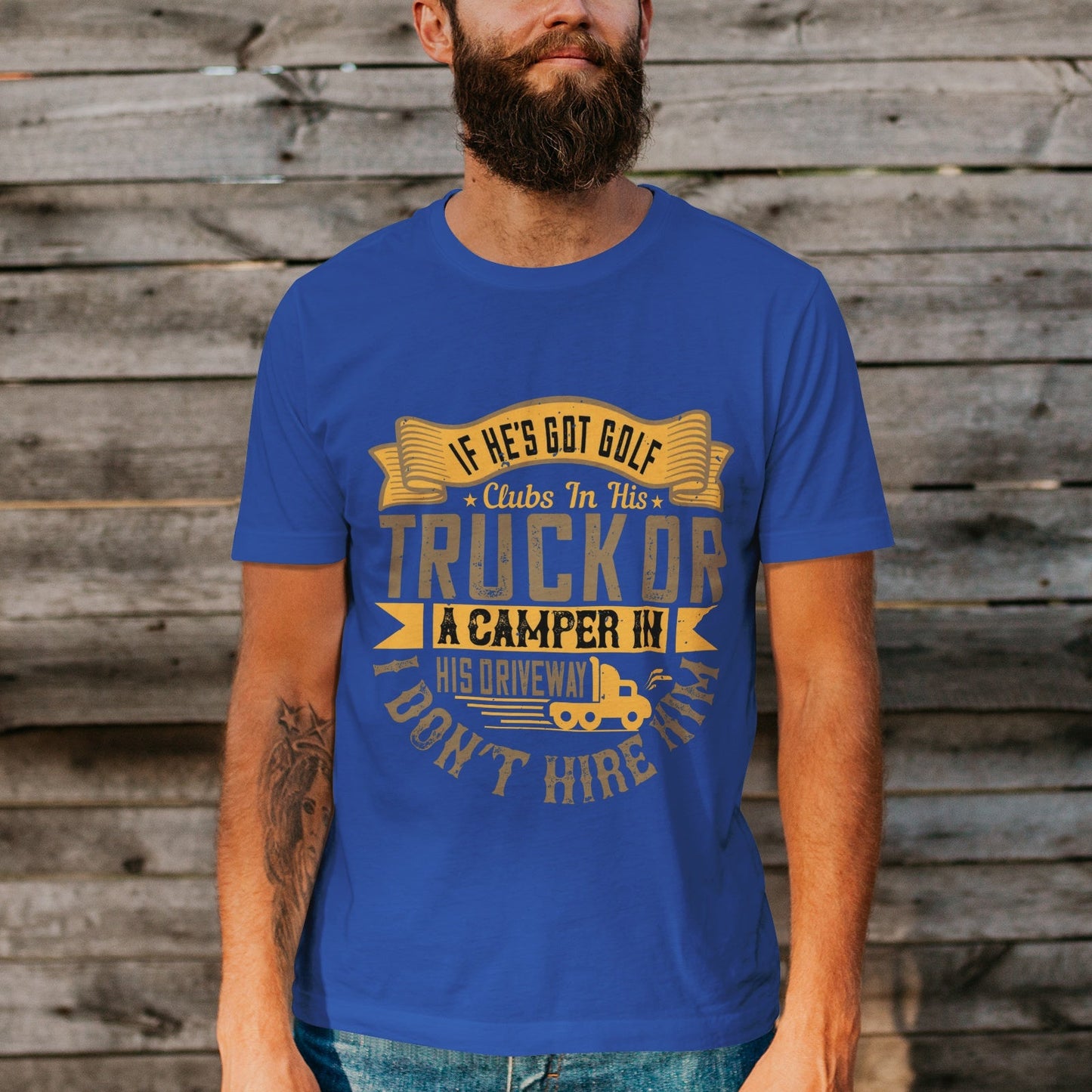 Unisex Short Sleeve Crew Neck Cotton Jersey T-Shirt TRUCK 19