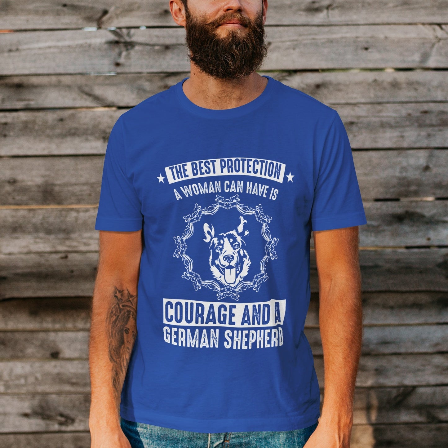 Unisex Short Sleeve Crew Neck Cotton Jersey T-Shirt DOG 06 - Tara-Outfits.com