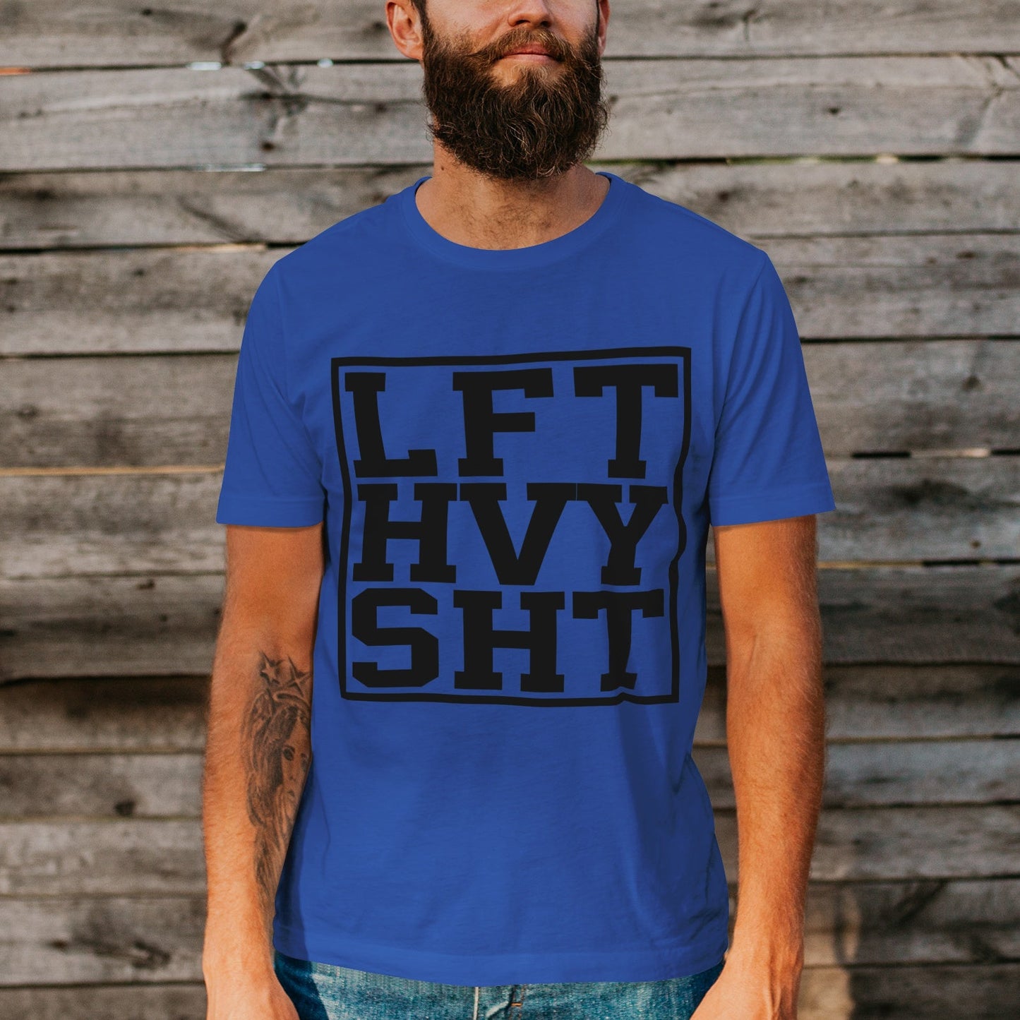 Unisex Short Sleeve Crew Neck Cotton Jersey T-Shirt Gym No. 17 - Tara-Outfits.com