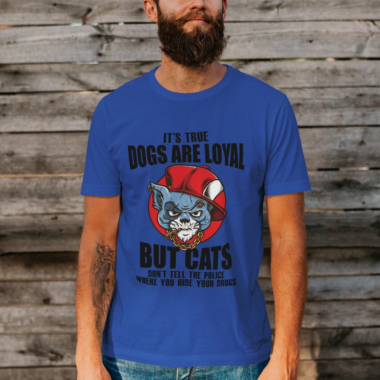 Unisex Short Sleeve Crew Neck Cotton Jersey T-Shirt CAT 39 - Tara-Outfits.com