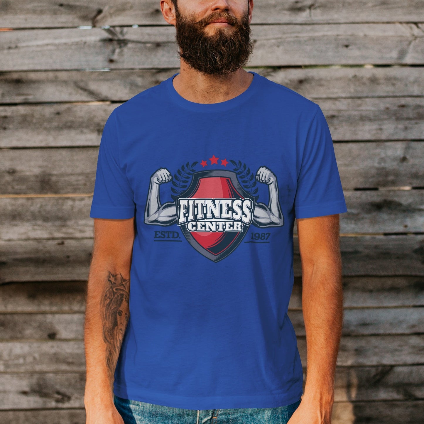 Unisex Short Sleeve Crew Neck Cotton Jersey T-Shirt Gym No. 22 - Tara-Outfits.com