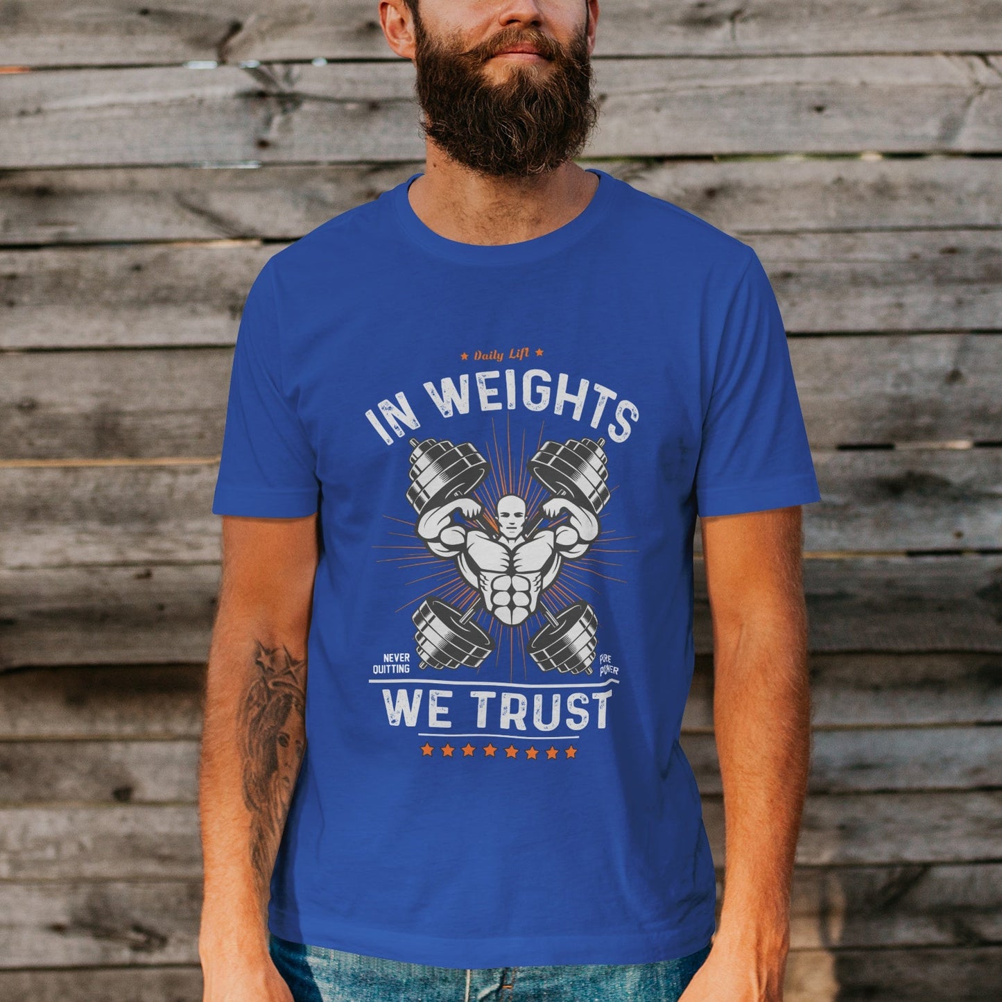 Unisex Short Sleeve Crew Neck Cotton Jersey T-Shirt Gym No. 28 - Tara-Outfits.com