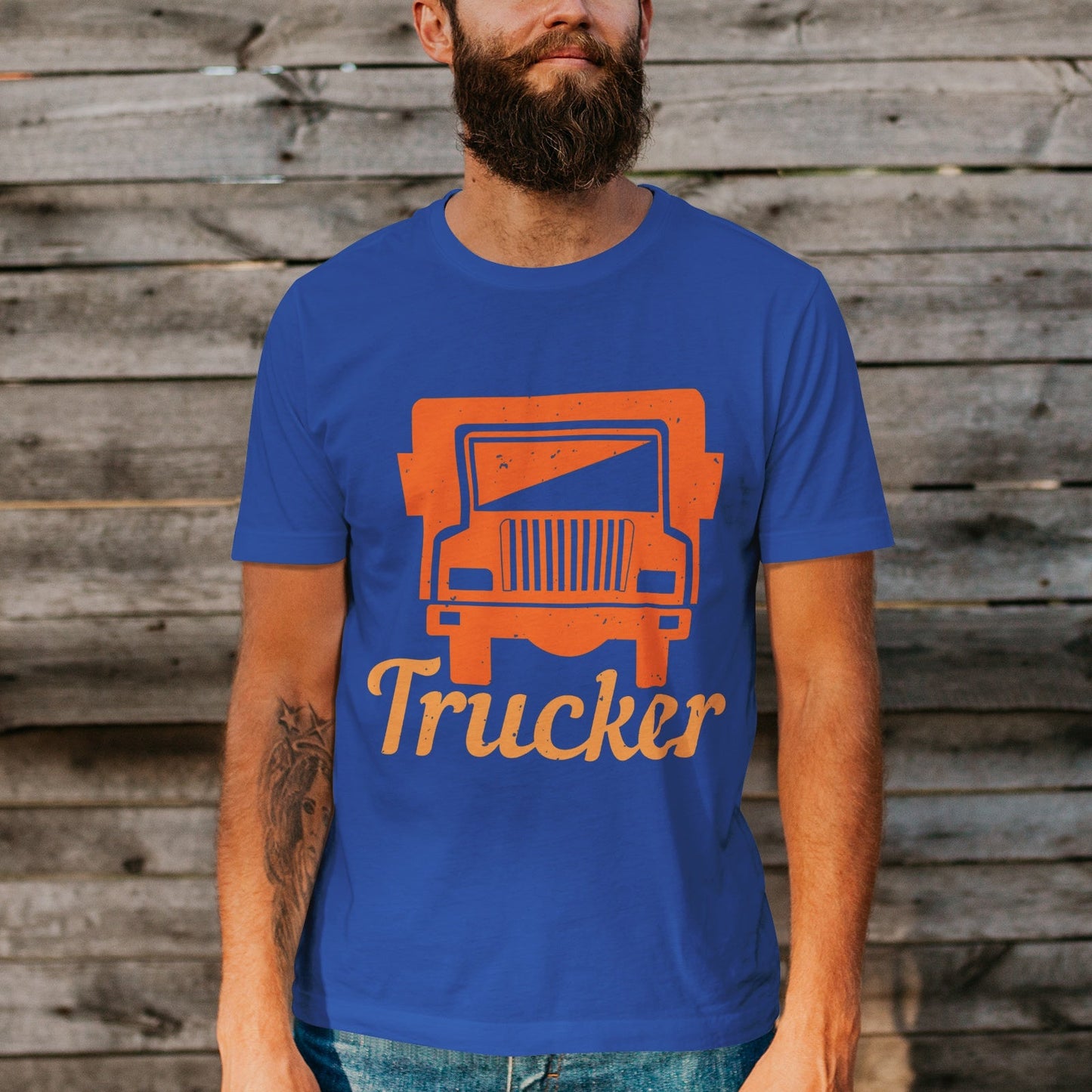 Unisex Short Sleeve Crew Neck Cotton Jersey T-Shirt TRUCK 44