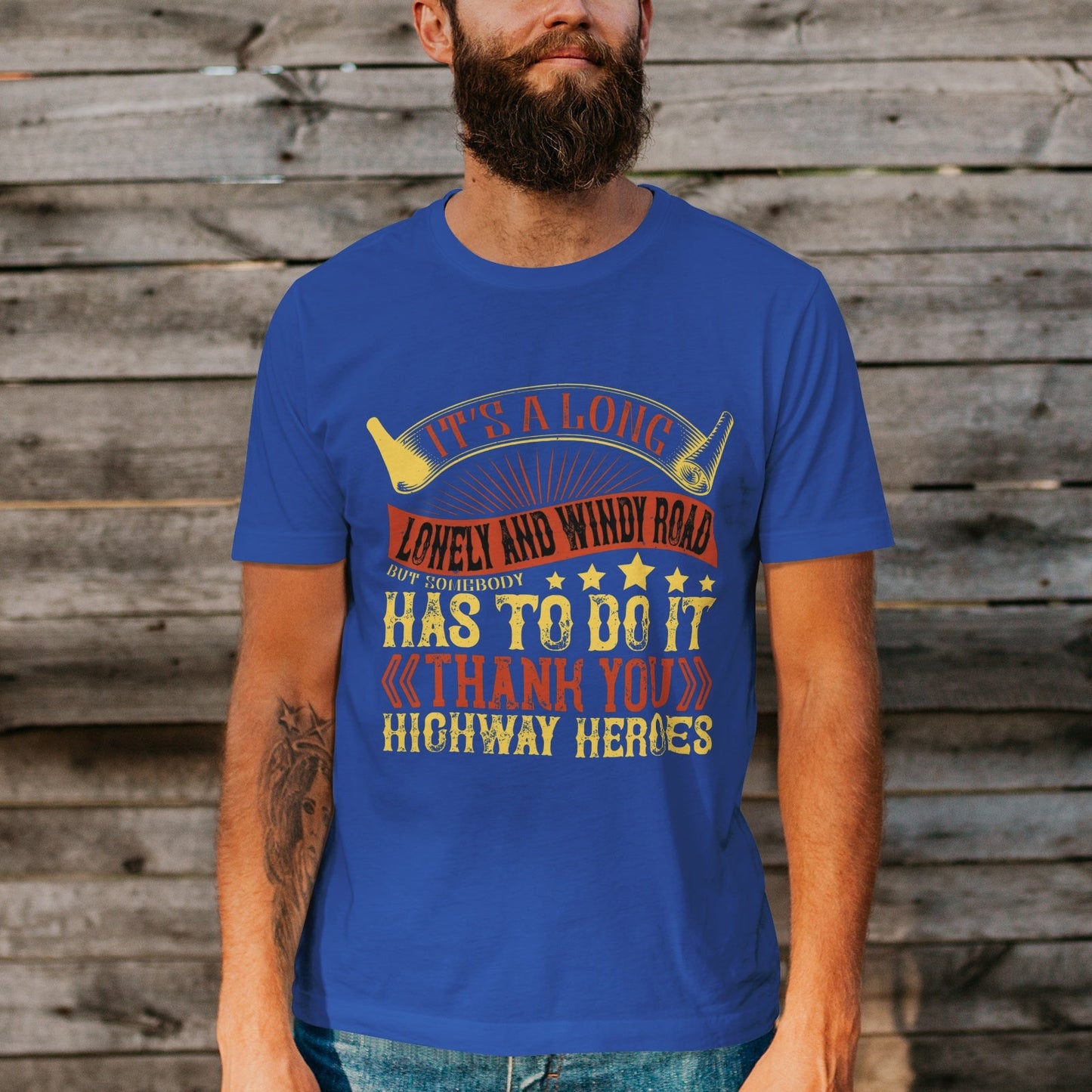 Unisex Short Sleeve Crew Neck Cotton Jersey T-Shirt TRUCK 22