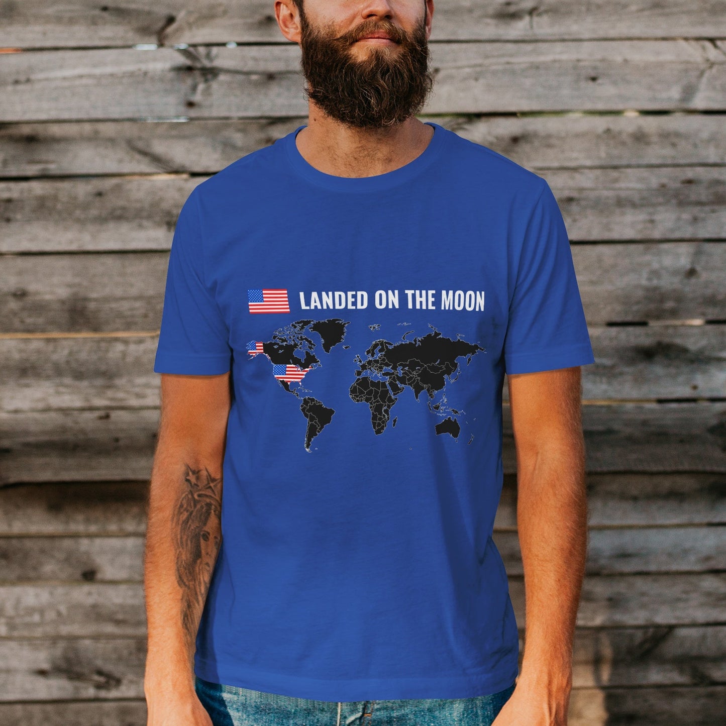 Unisex Short Sleeve Crew Neck Cotton Jersey T-Shirt USA 39