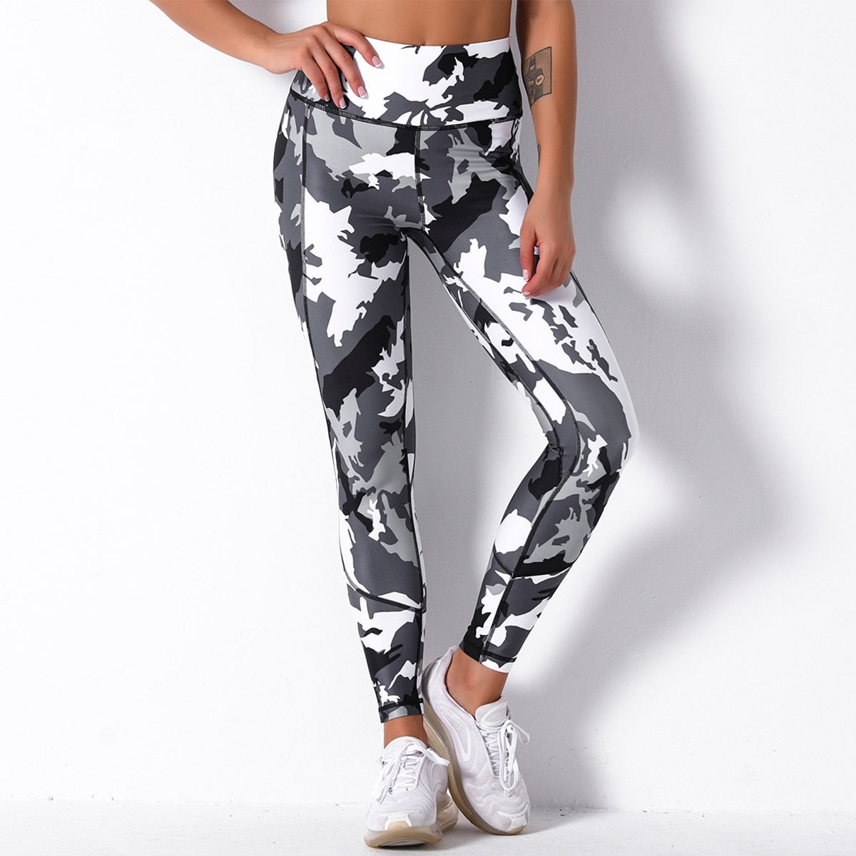 Colorful Printed Fitness High Waist Push Up Sport Leggings
