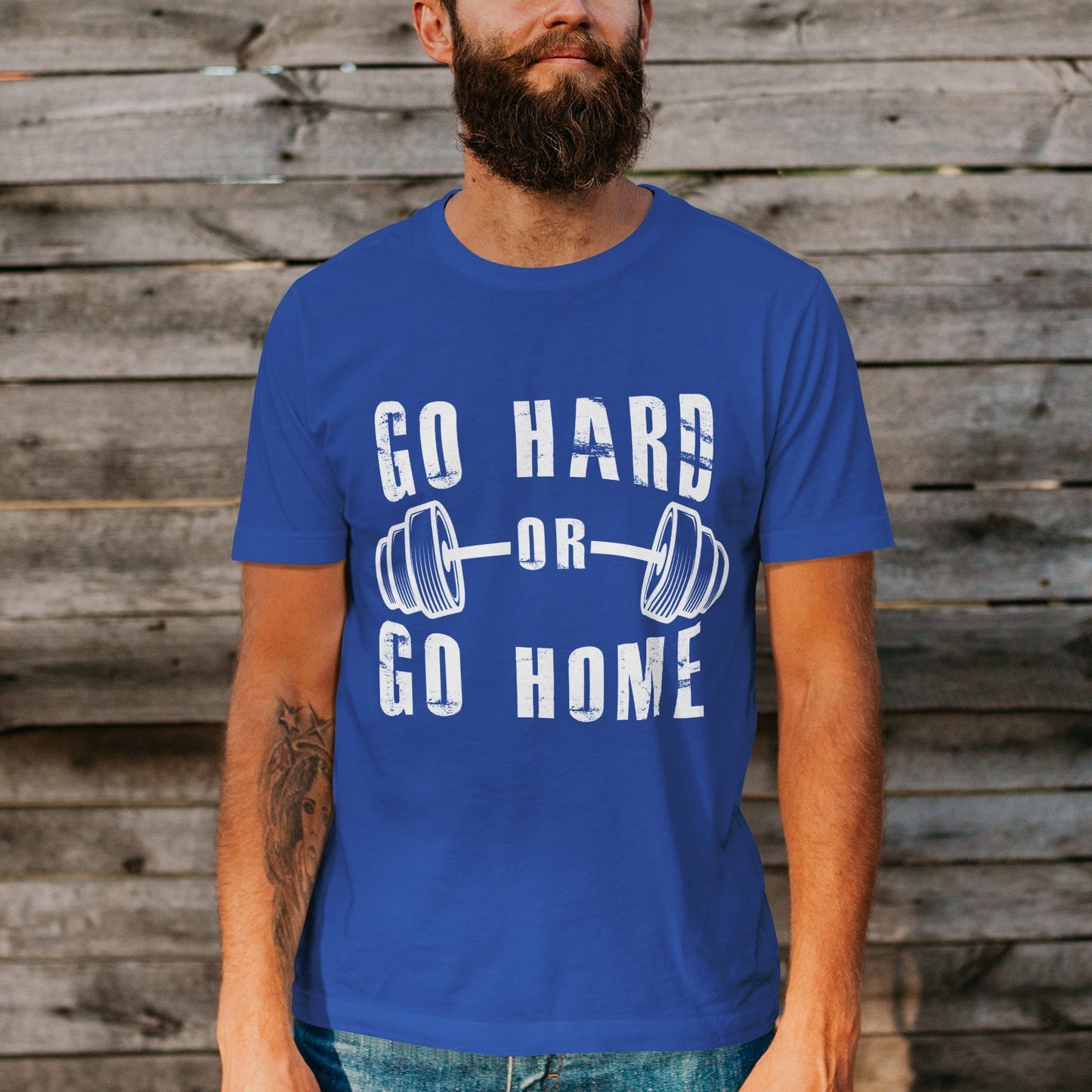 Unisex Short Sleeve Crew Neck Cotton Jersey T-Shirt Gym No. 10 - Tara-Outfits.com