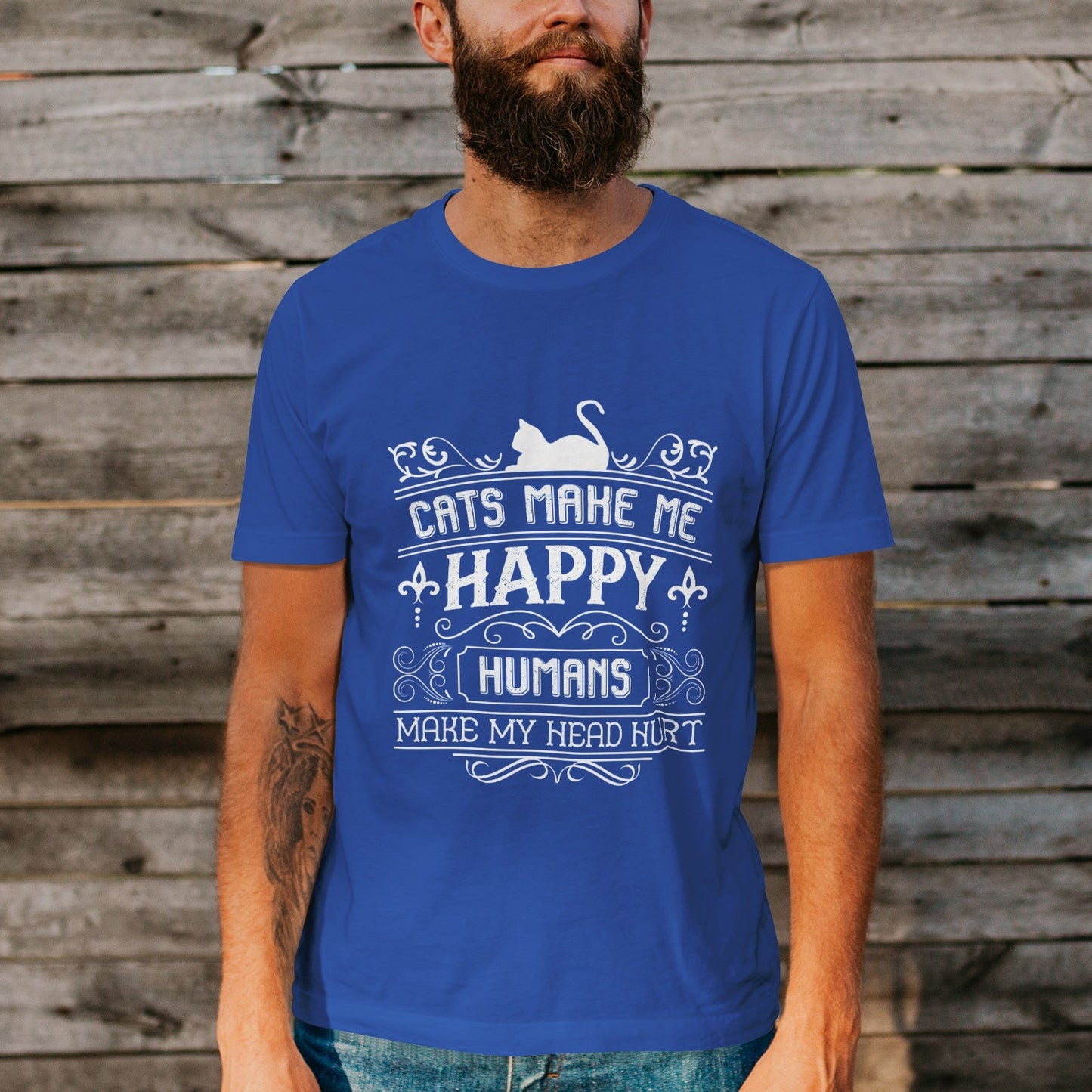 Unisex Short Sleeve Crew Neck Cotton Jersey T-Shirt CAT 46 - Tara-Outfits.com