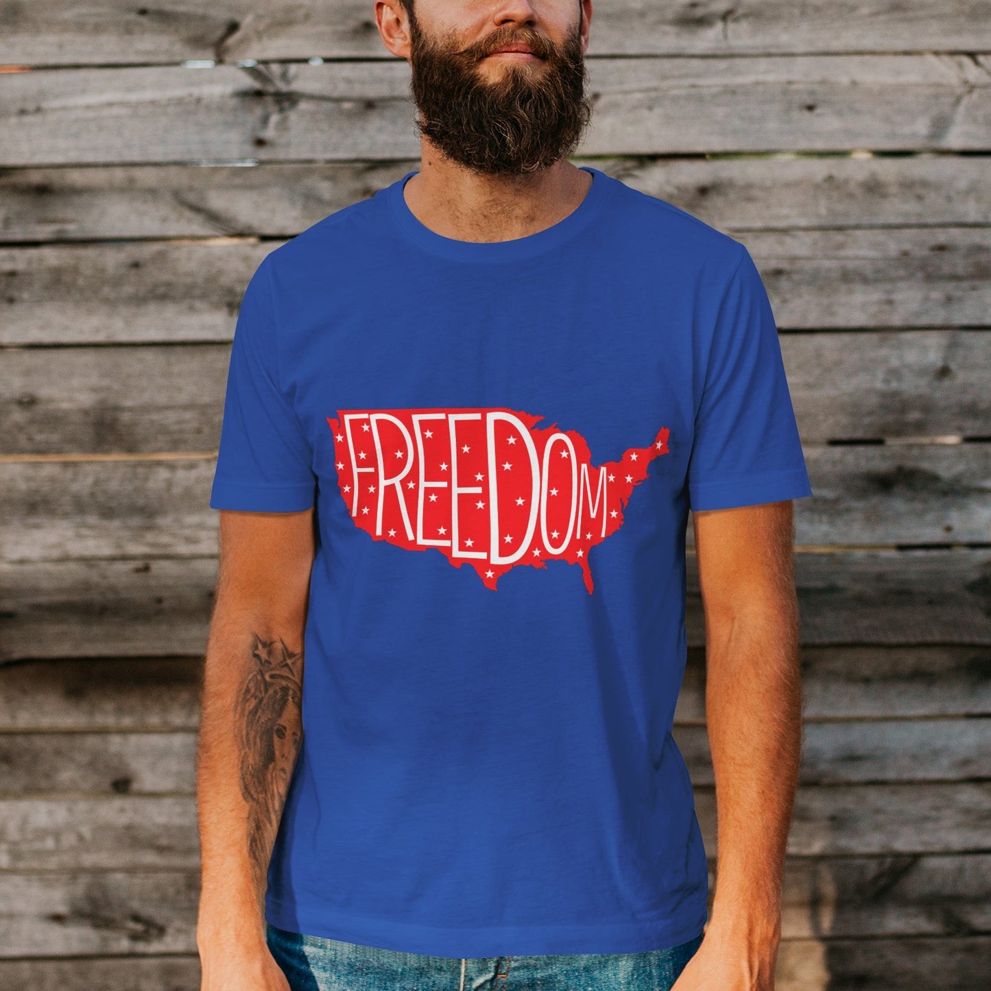 Unisex Short Sleeve Crew Neck Cotton Jersey T-Shirt USA 19