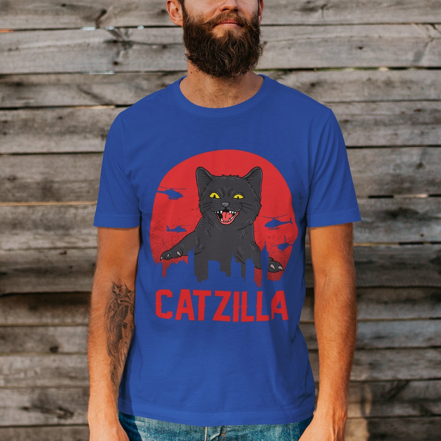 Unisex Short Sleeve Crew Neck Cotton Jersey T-Shirt CAT 37 - Tara-Outfits.com
