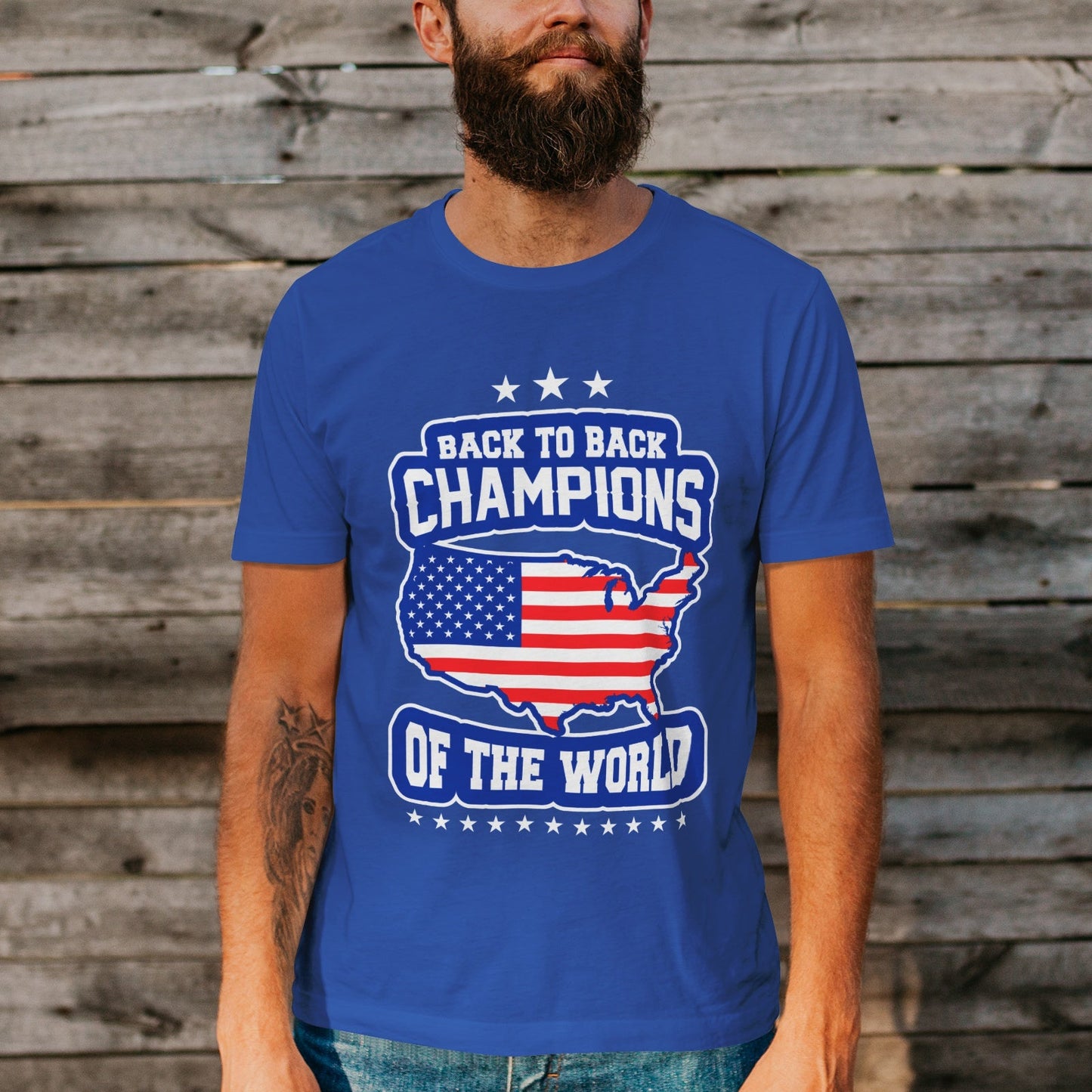 Unisex Short Sleeve Crew Neck Cotton Jersey T-Shirt USA 10