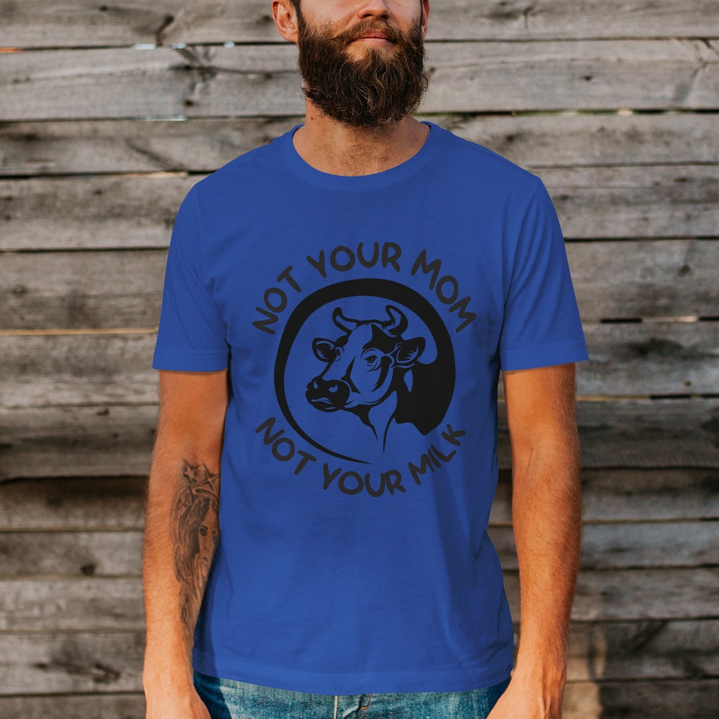 Unisex Short Sleeve Crew Neck Cotton Jersey T-Shirt VEGAN 22