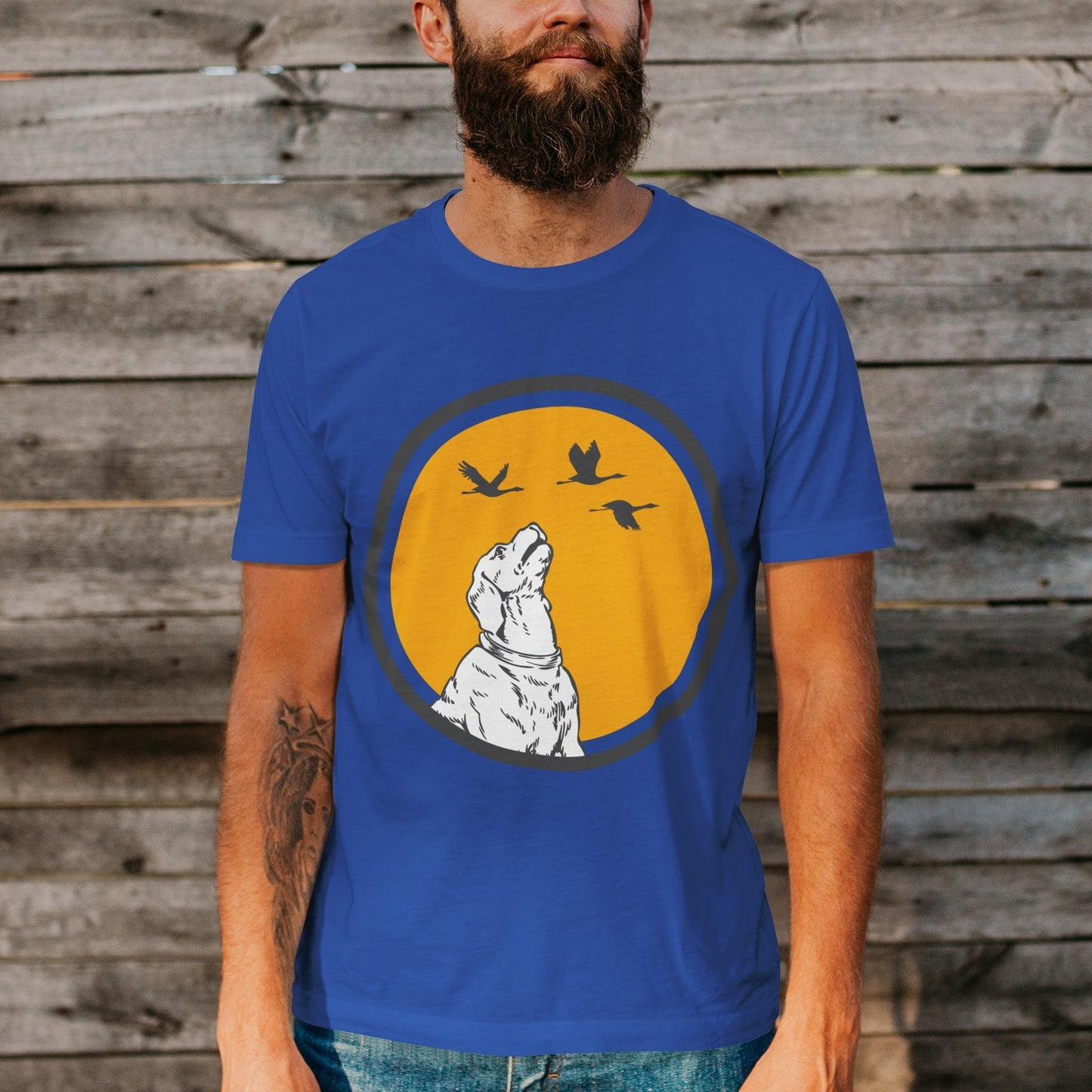 Unisex Short Sleeve Crew Neck Cotton Jersey T-Shirt DOG 18 - Tara-Outfits.com