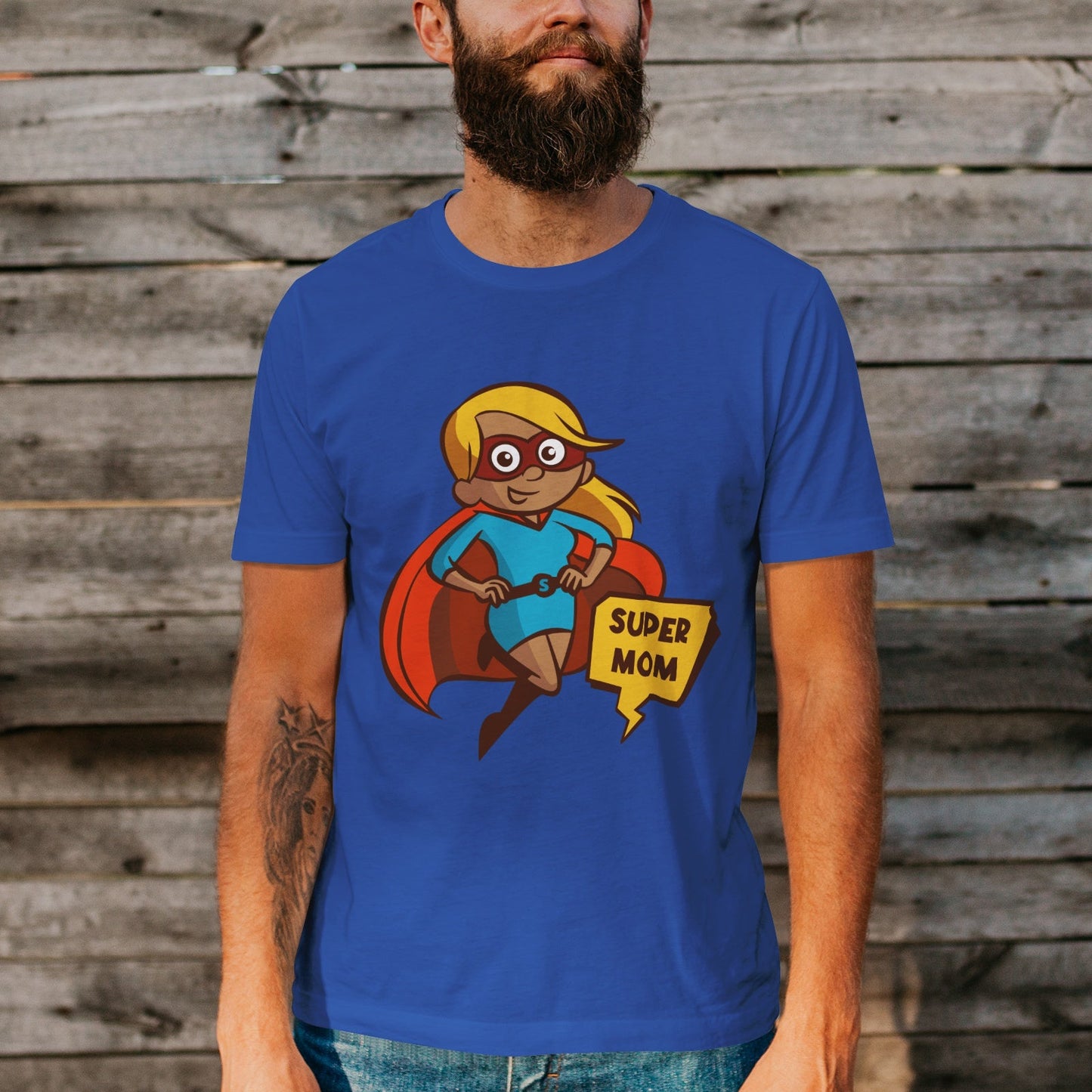 Unisex Short Sleeve Crew Neck Cotton Jersey T-Shirt MOM 05