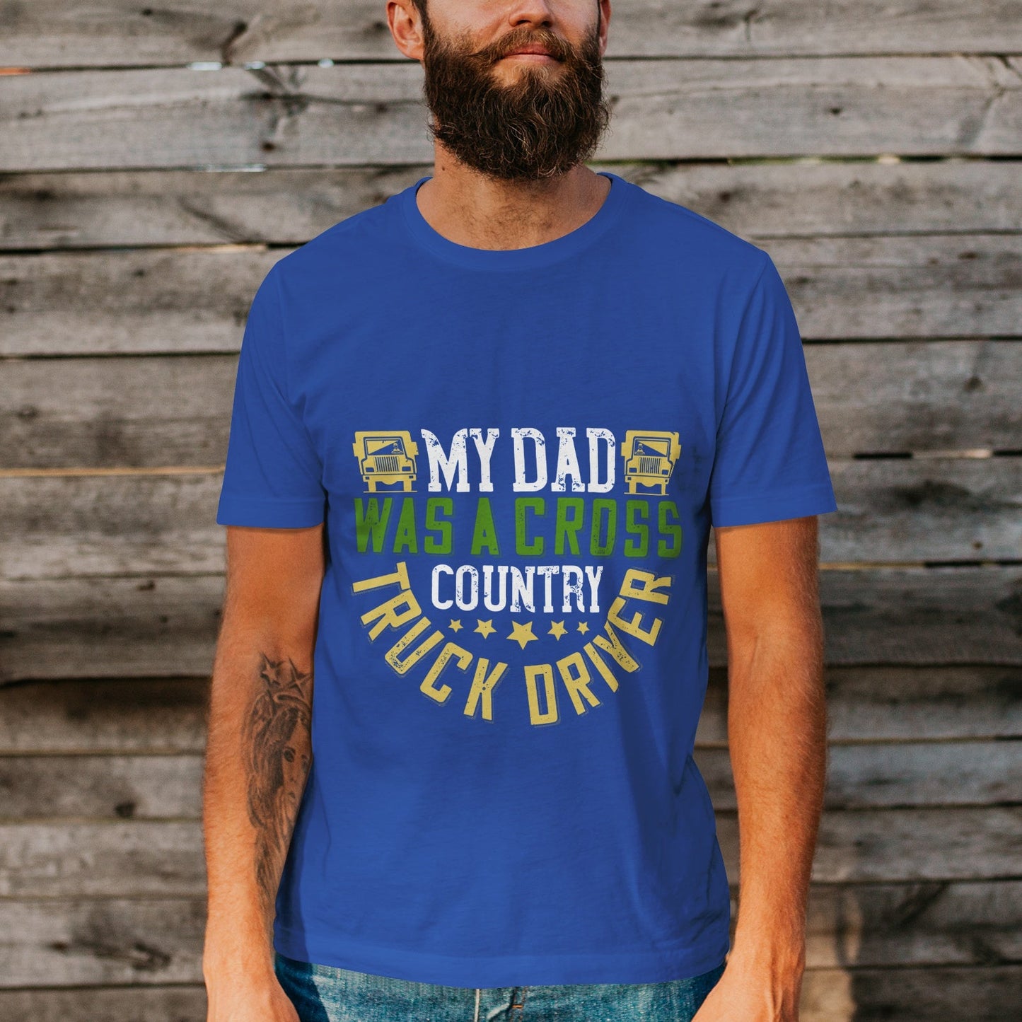 Unisex Short Sleeve Crew Neck Cotton Jersey T-Shirt TRUCK 27