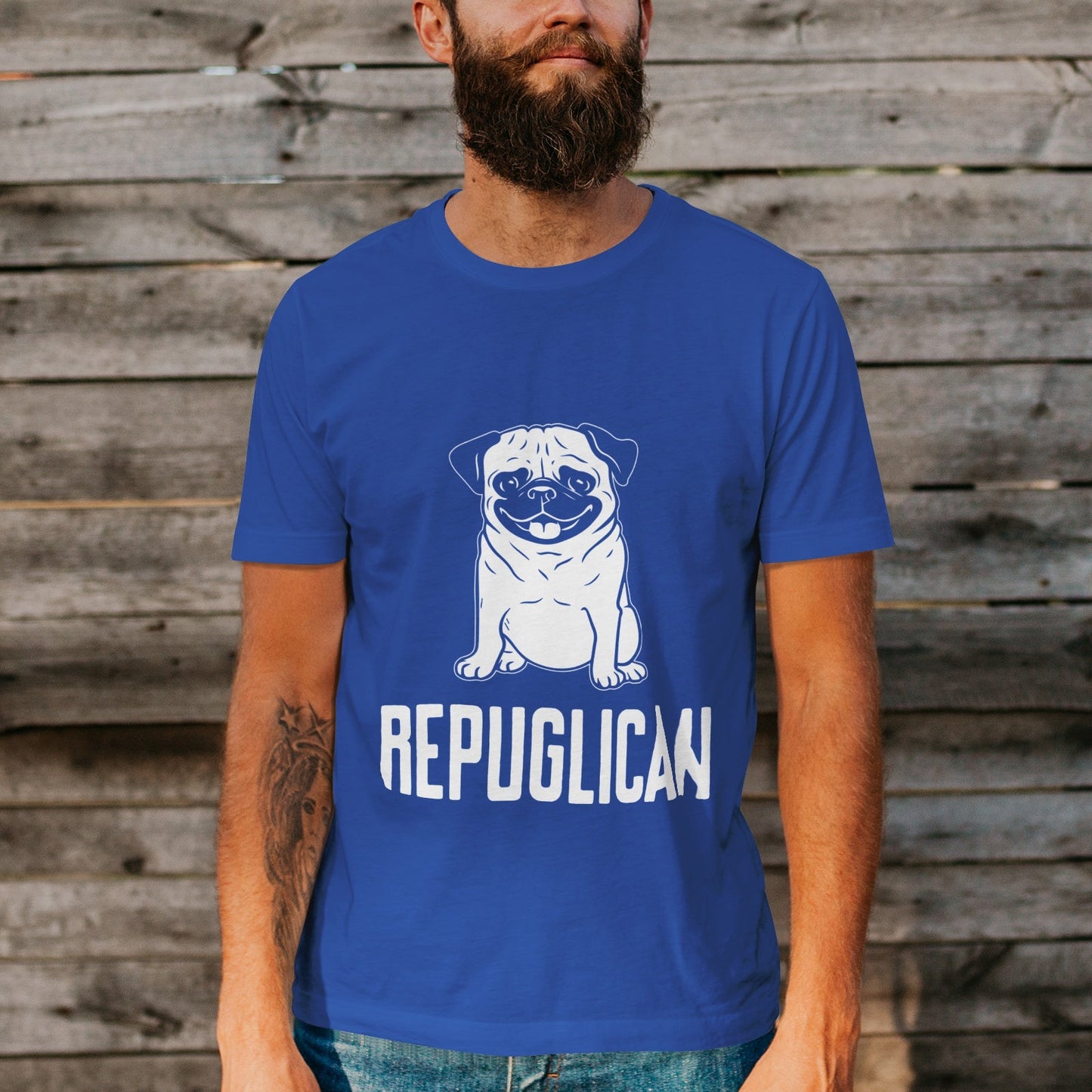 Unisex Short Sleeve Crew Neck Cotton Jersey T-Shirt DOG 08 - Tara-Outfits.com