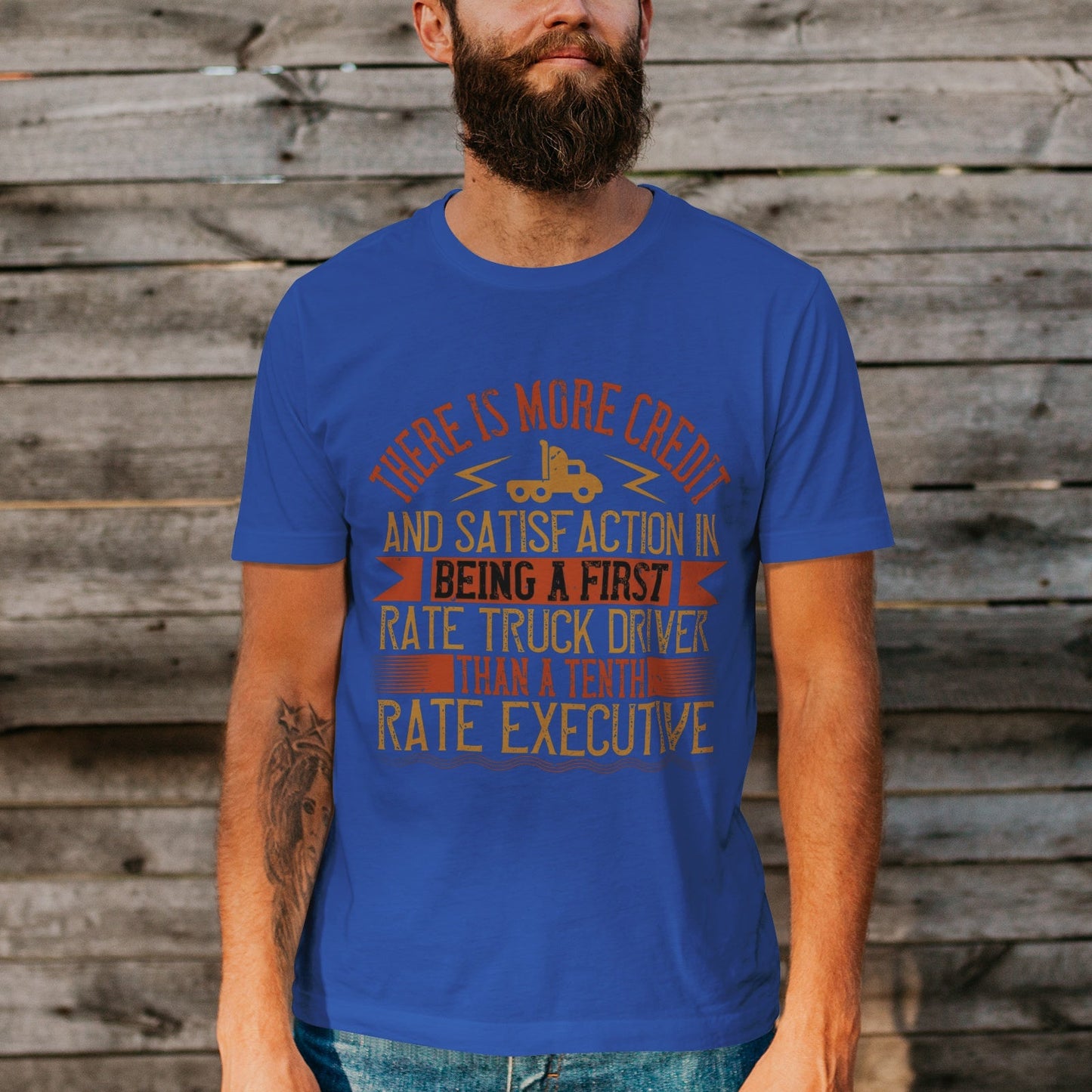 Unisex Short Sleeve Crew Neck Cotton Jersey T-Shirt TRUCK 41