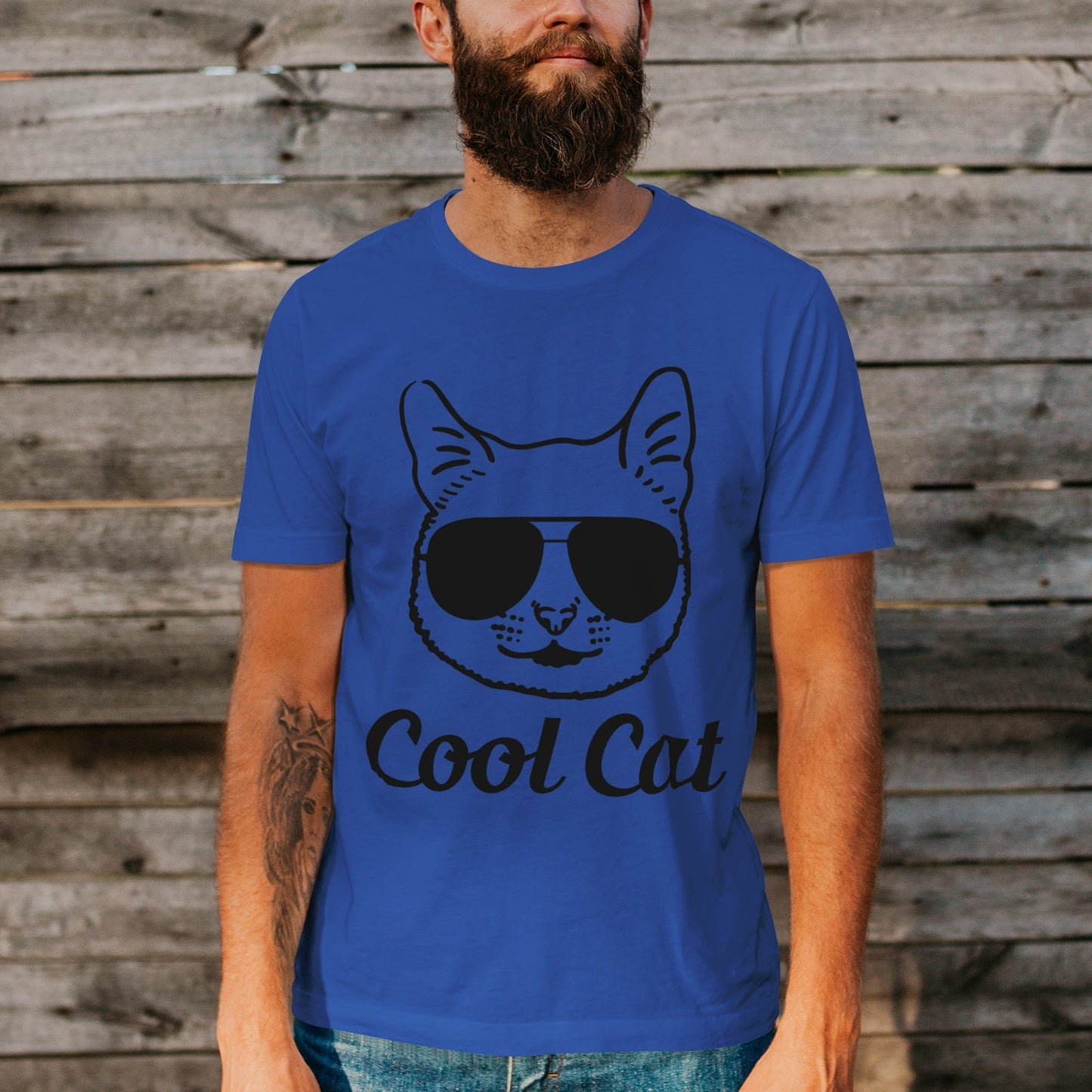 Unisex Short Sleeve Crew Neck Cotton Jersey T-Shirt CAT 16 - Tara-Outfits.com