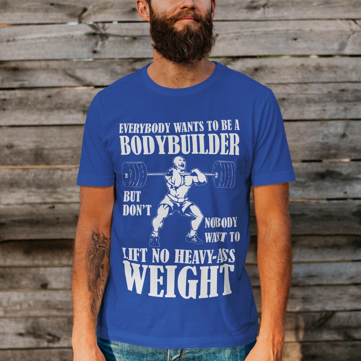 Unisex Short Sleeve Crew Neck Cotton Jersey T-Shirt Gym No. 42 - Tara-Outfits.com