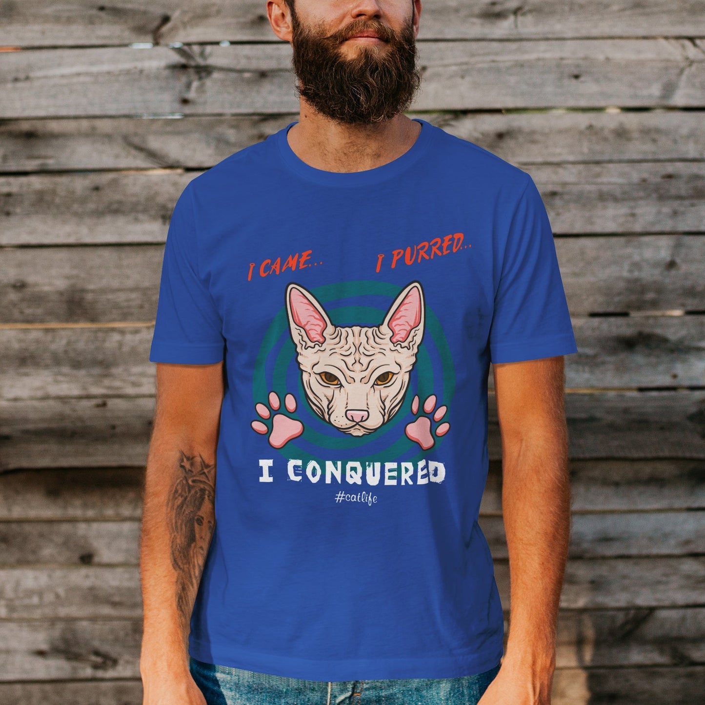 Unisex Short Sleeve Crew Neck Cotton Jersey T-Shirt CAT 41 - Tara-Outfits.com